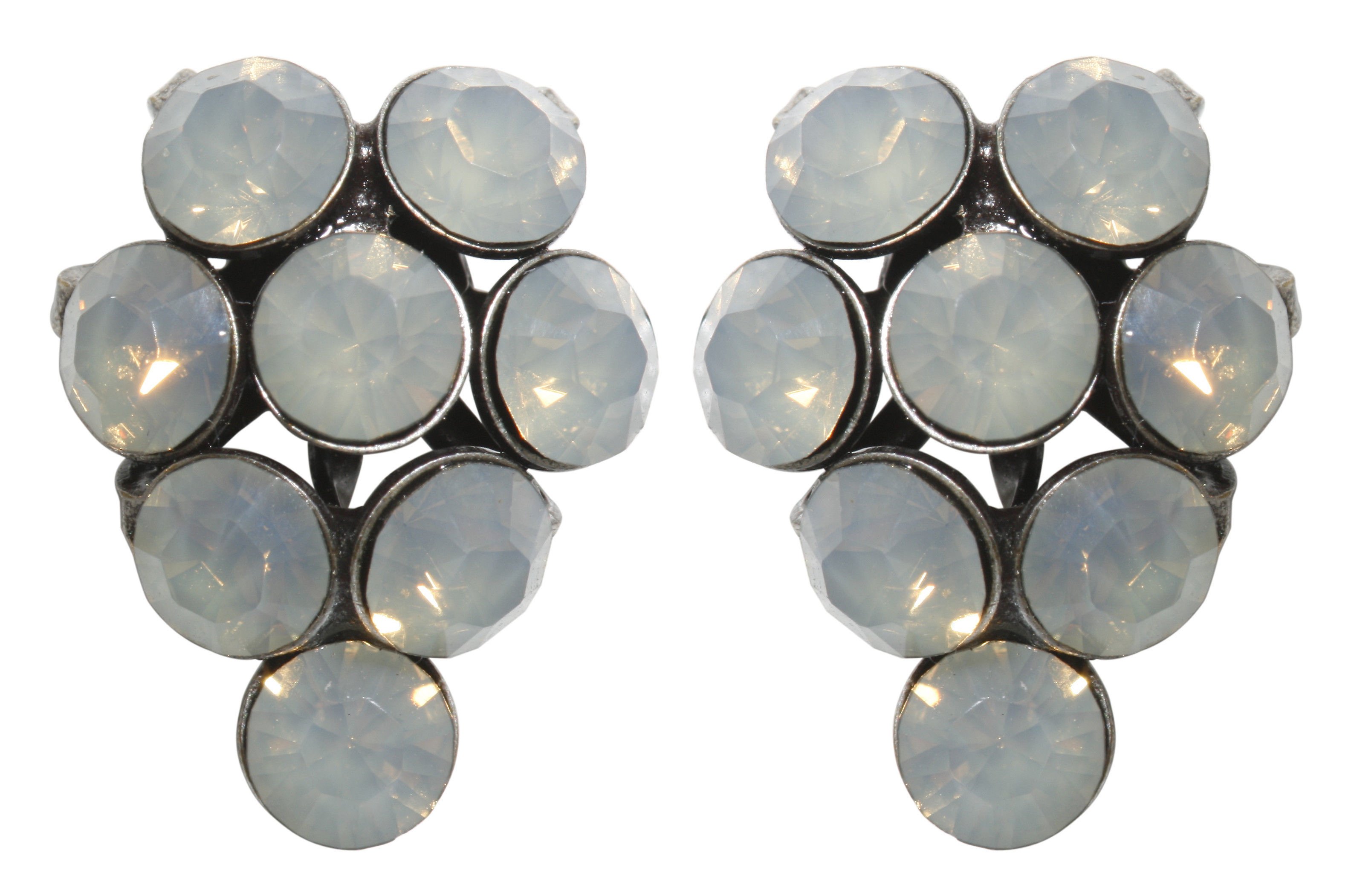 image pour Clou d'oreille Magic Fireball Blanc / Gris light grey opal Classic Size (21mm Ø)