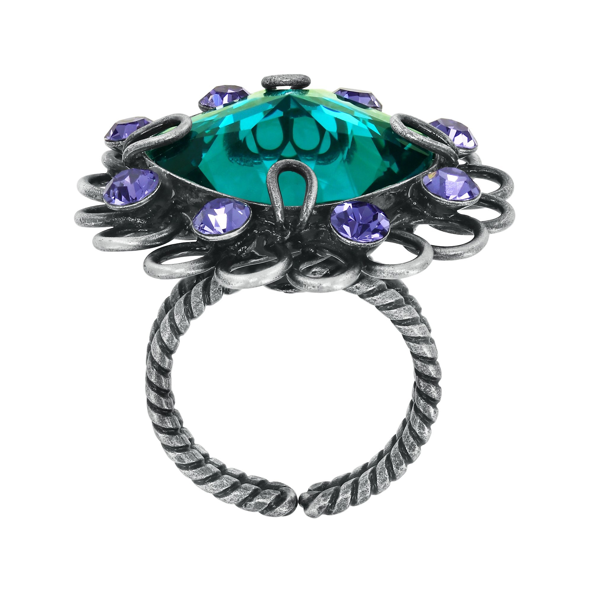 Bild für Ring Gem Rocks Blau / Grün  Größe M