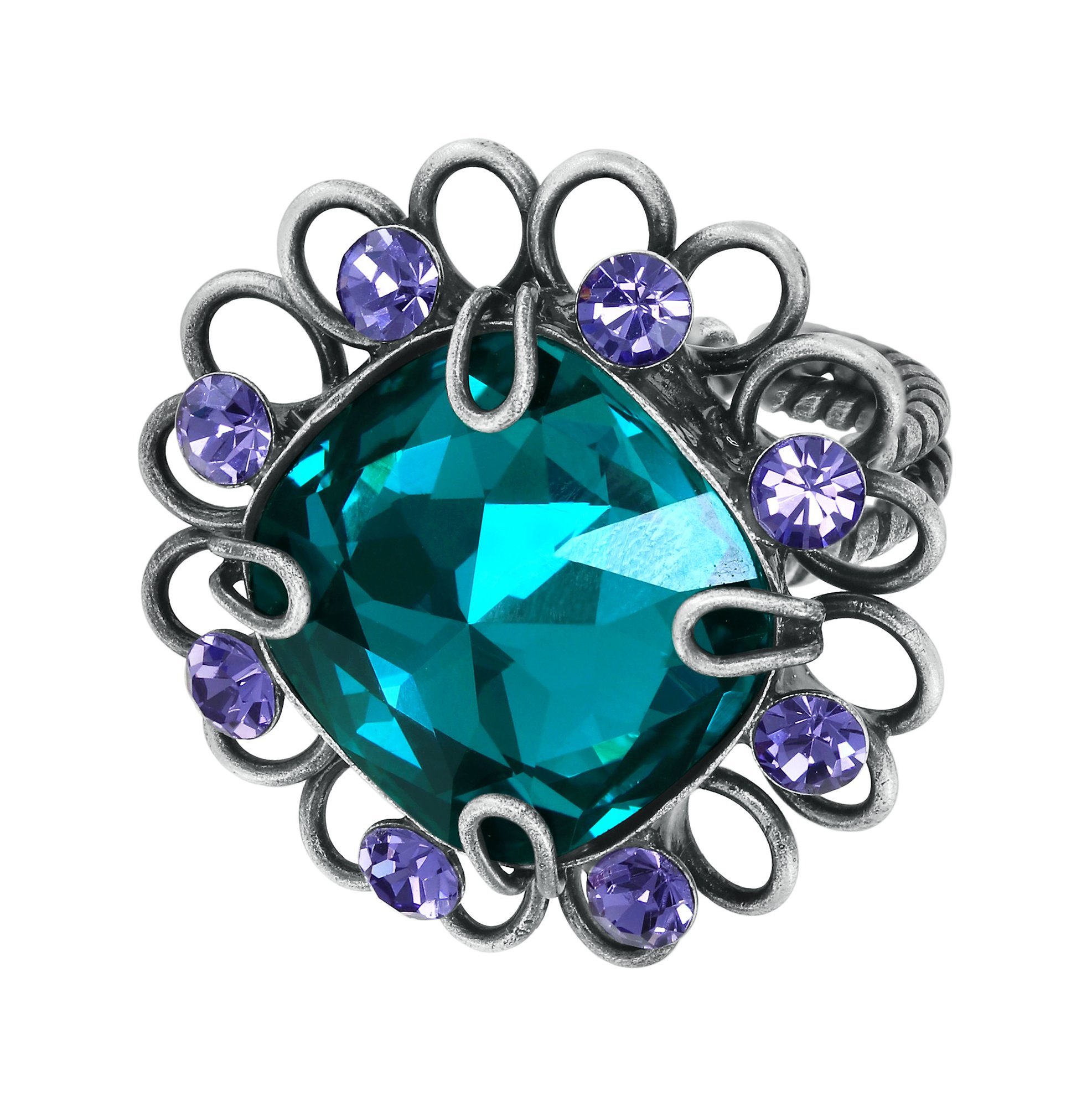 image pour Anneau Gem Rocks Bleu / Vert  size M