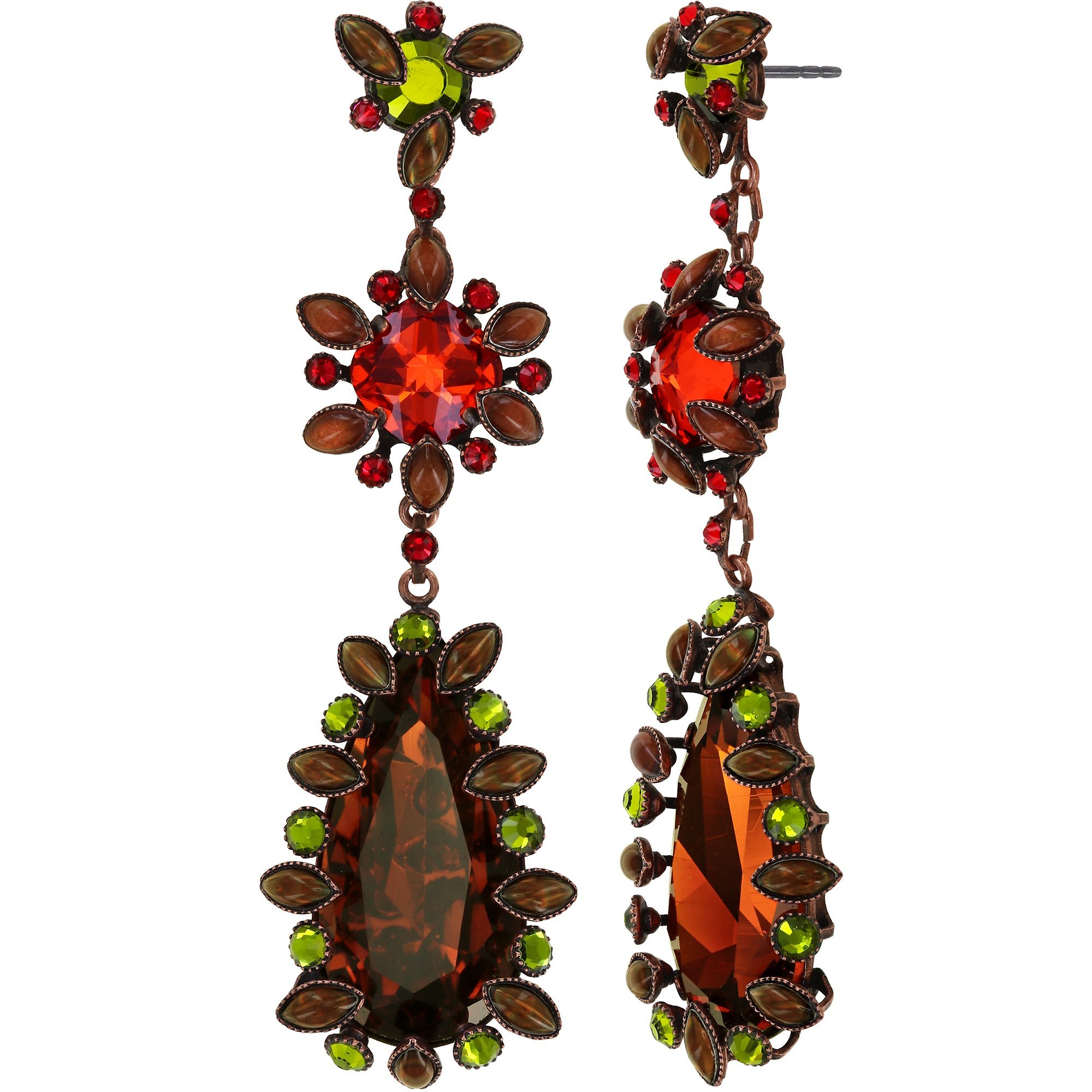 image for Earring Stud Dangling Alien Anemone Orange  size L