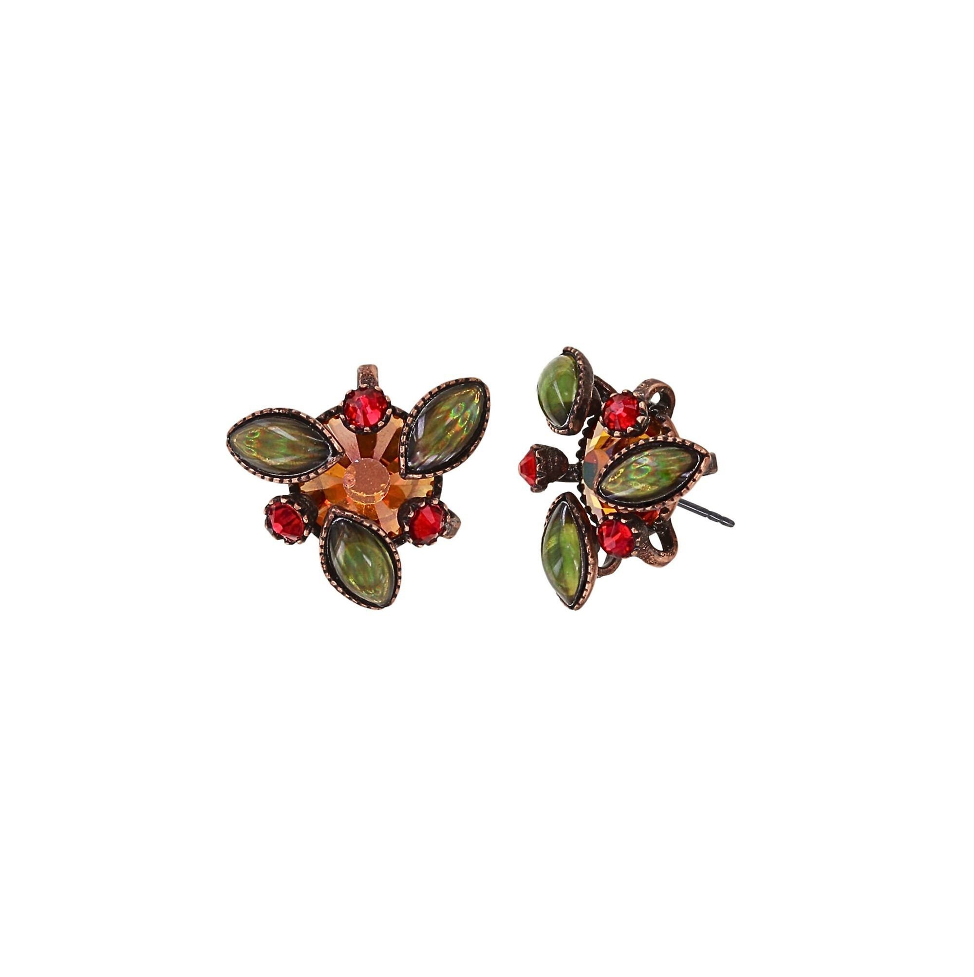 image for Earring Stud Alien Anemone Orange  size XS