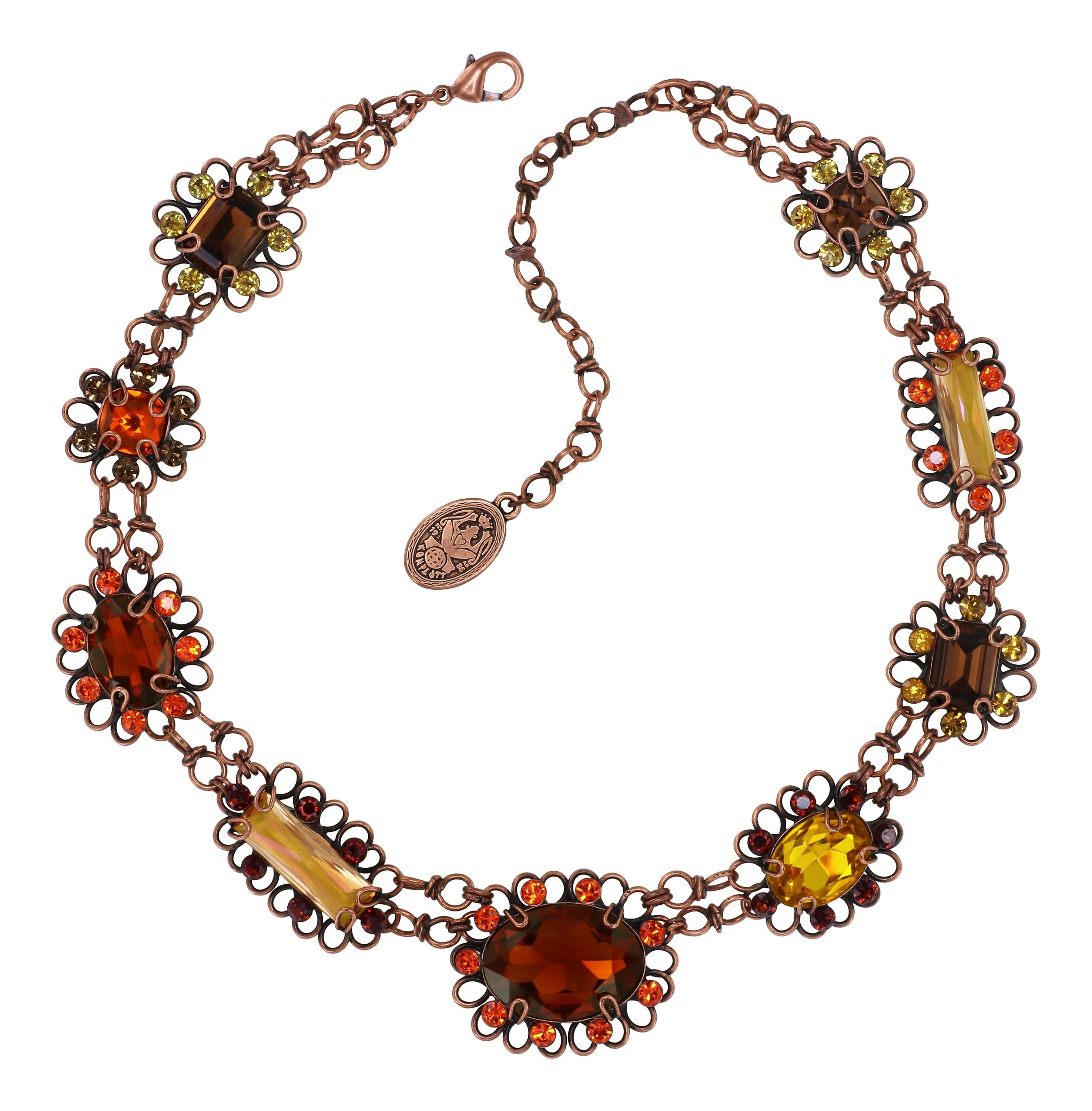 image pour Collier Gem Rocks Marron / Jaune  