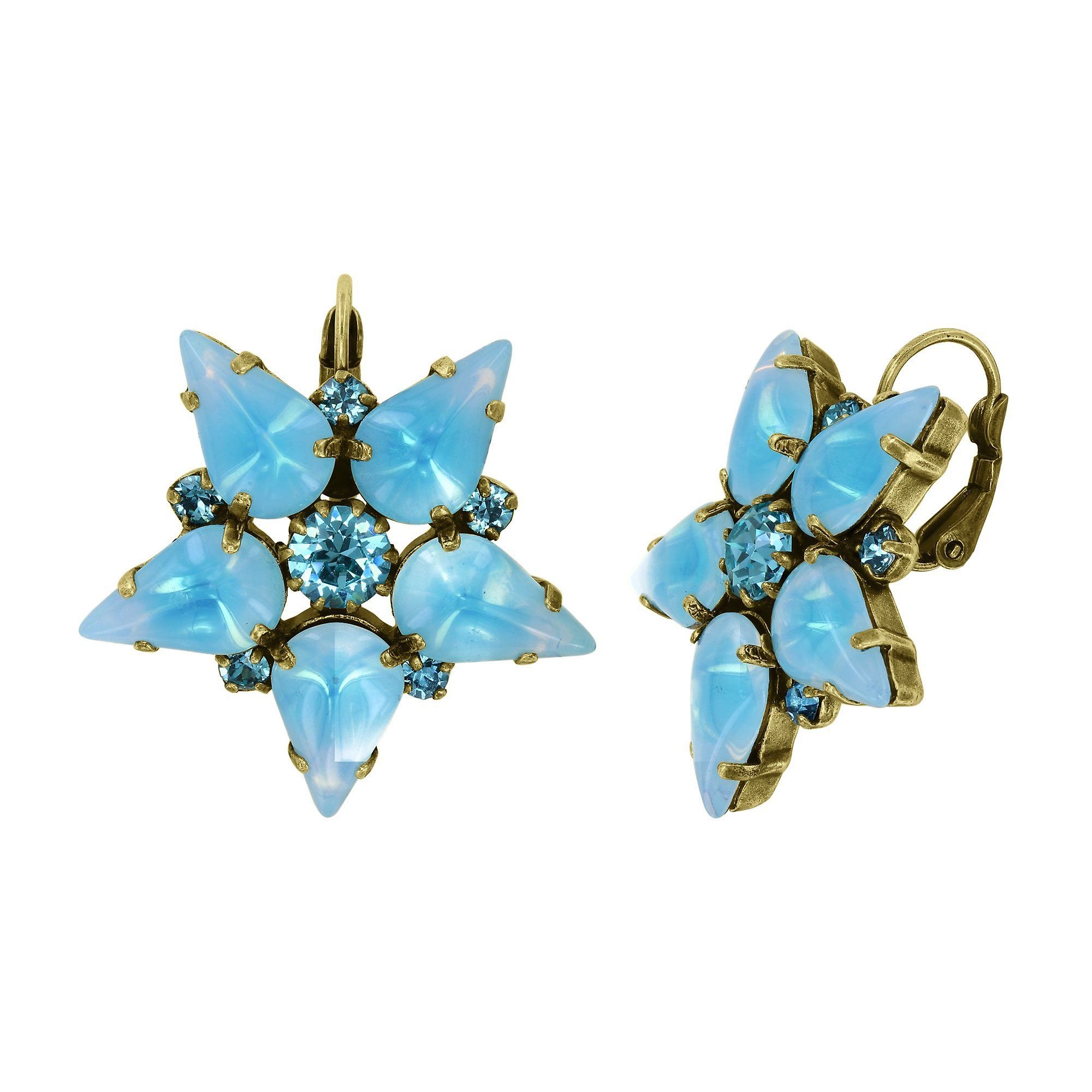 image for Earring Eurowire Sabrina Vintage Blue Color 1 