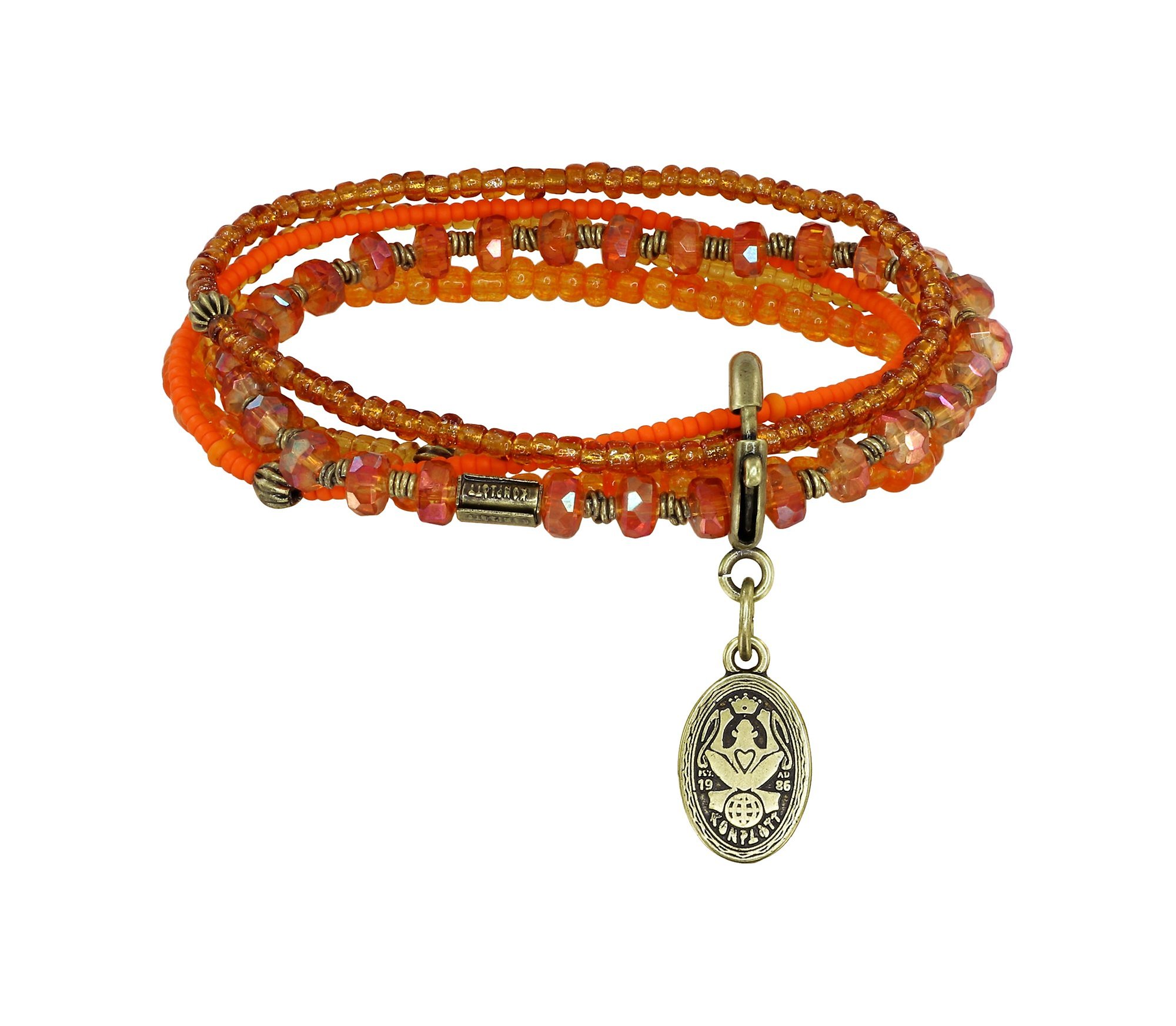 image for Bracelet Elastic Petit Glamour d´Afrique Orange  