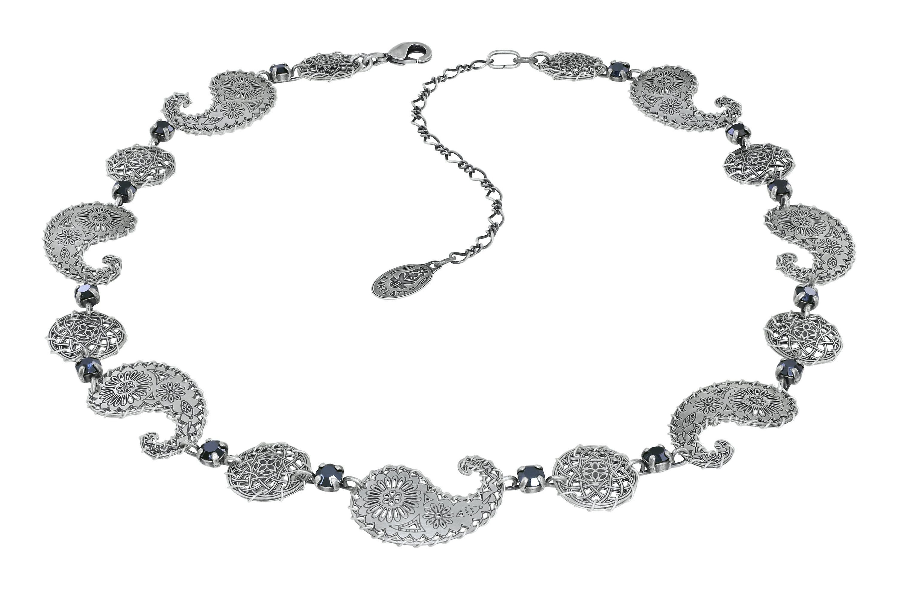 image for Necklace Paisley Silver  size S