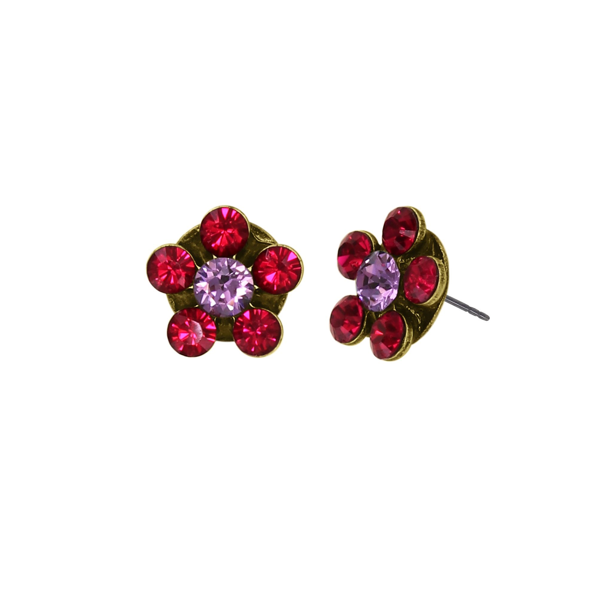 image for Earring Stud Mini Rositas Red  