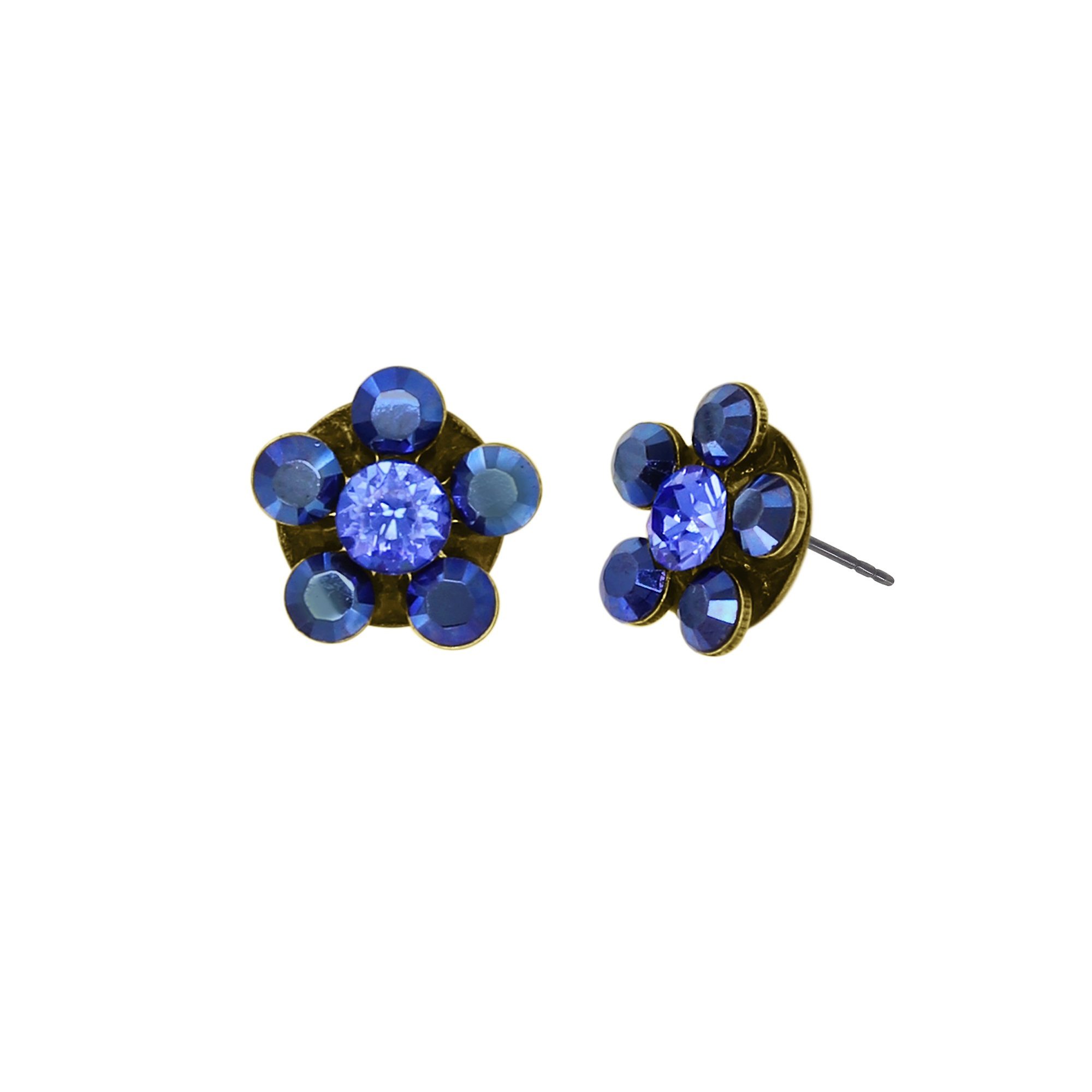 image for Earring stud Mini Rositas Blue  