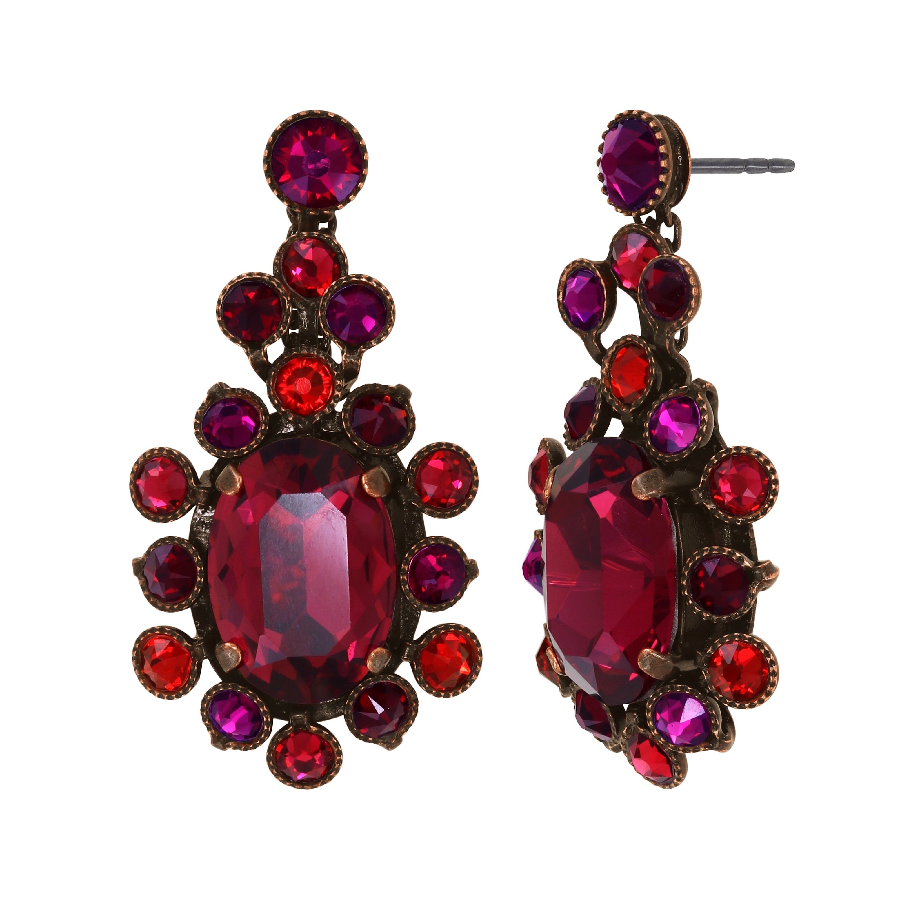 image pour Clou d'oreille pendant Caviar Treasure Rouge  
