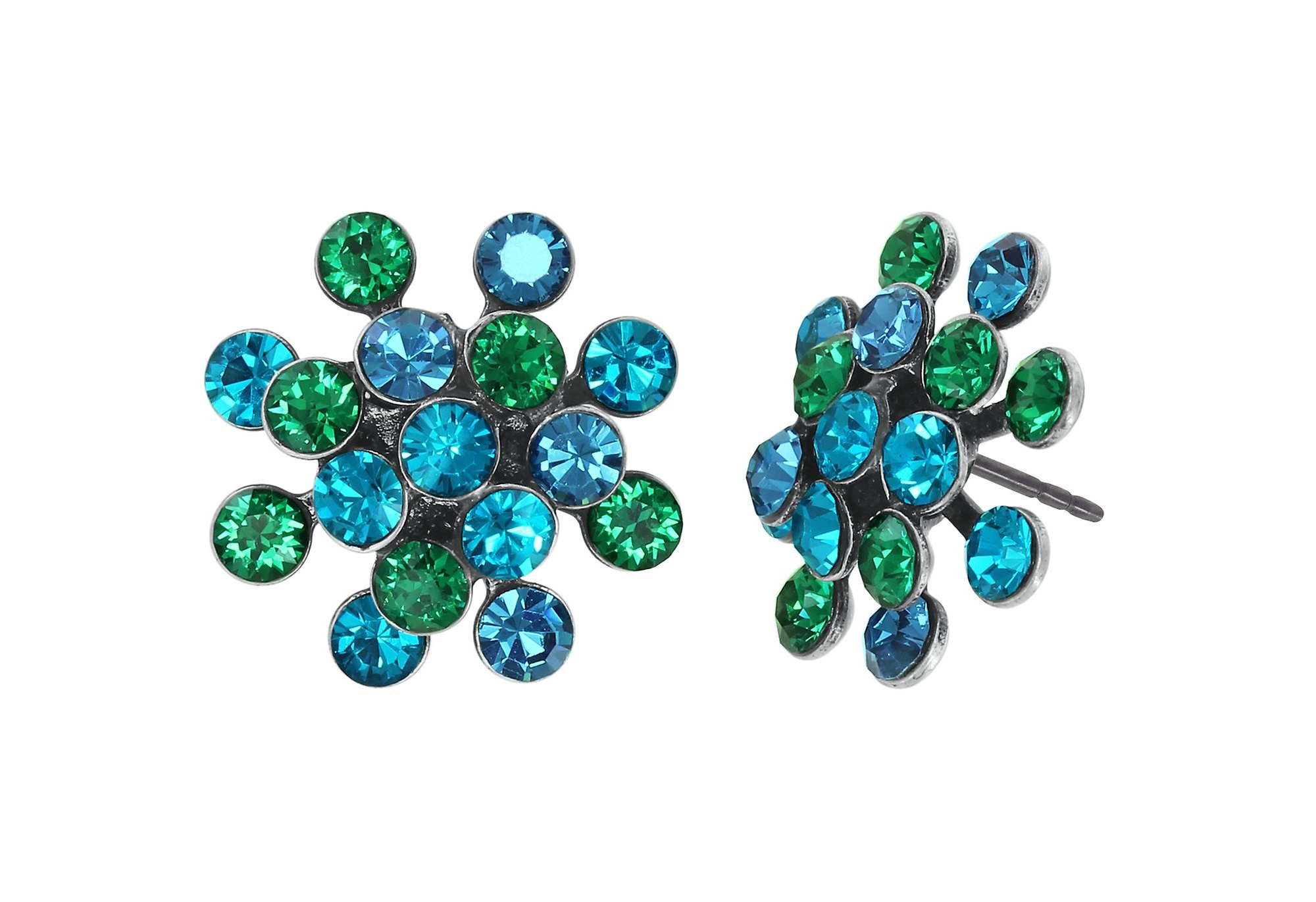 image for Earring Stud Magic Fireball Blue / Green  mini