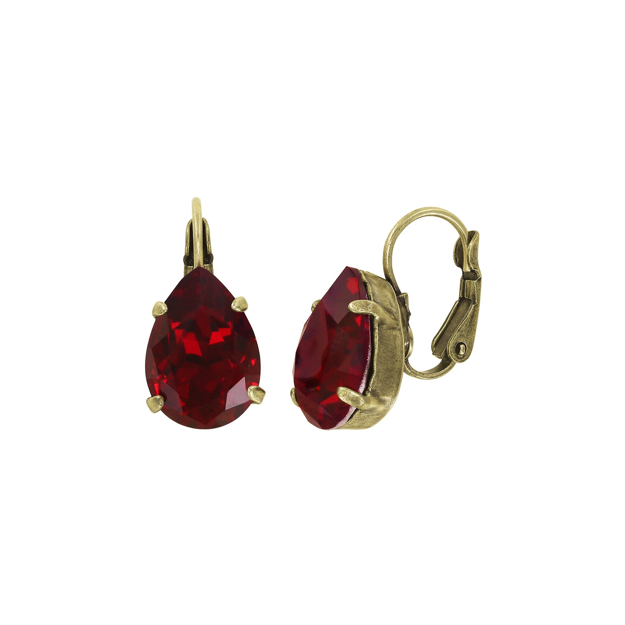 image pour Boucles d'oreilles Eurowire Gothic Parisienne Rouge siam 