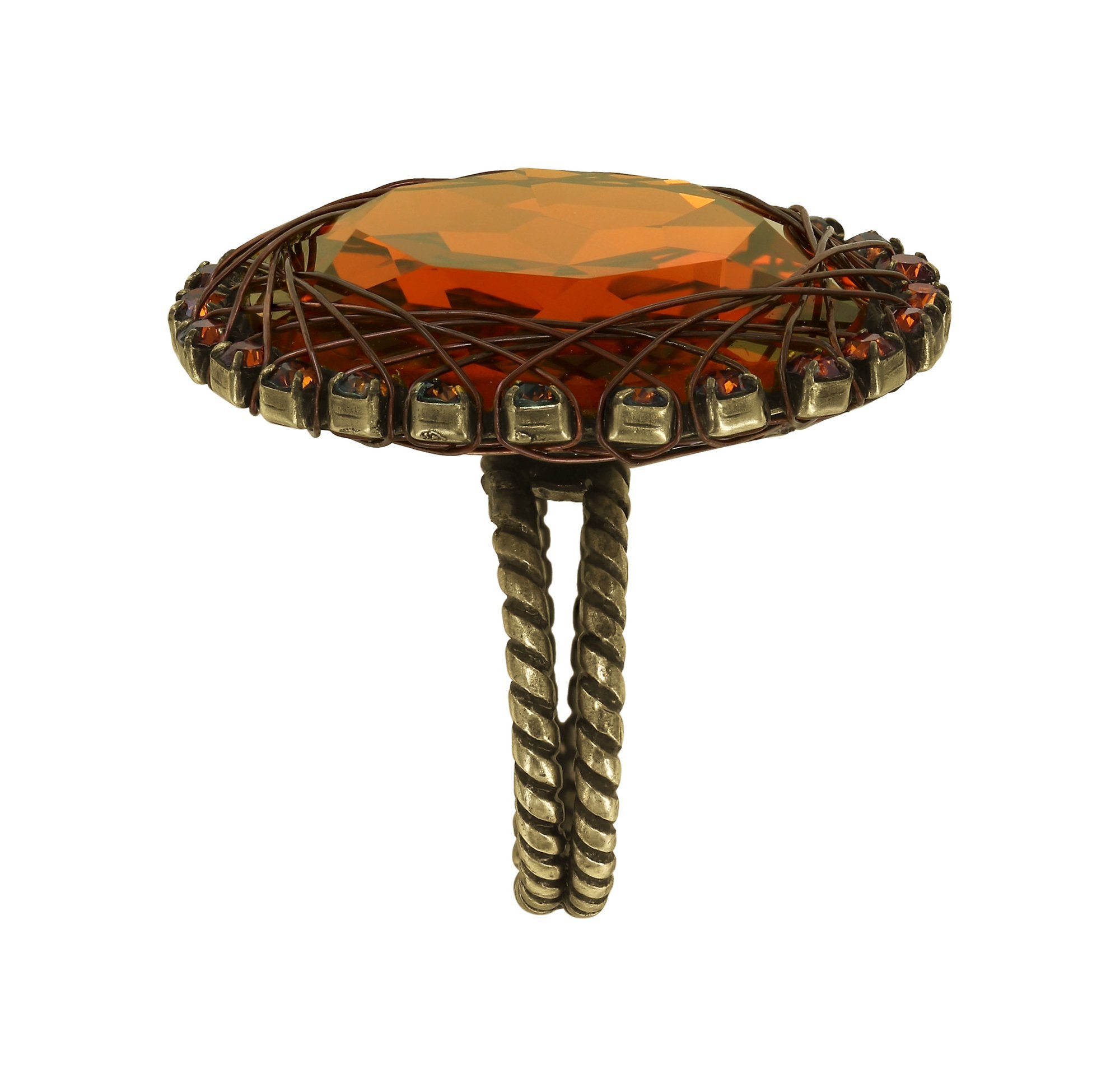 image pour Anneau Gem Royale Marron  size L