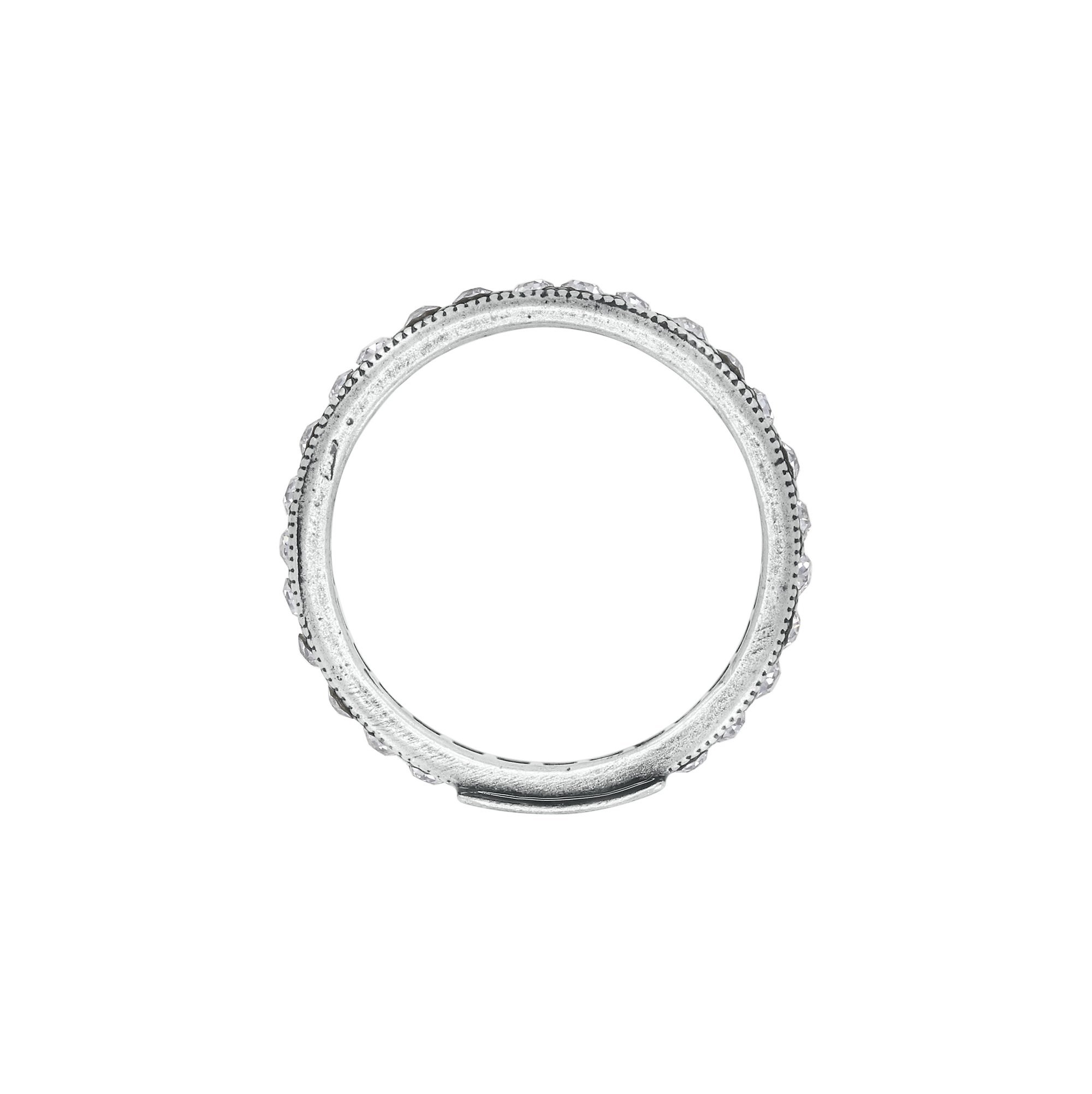 image pour Anneau Colour Ring Blanc crystal silver shade size L