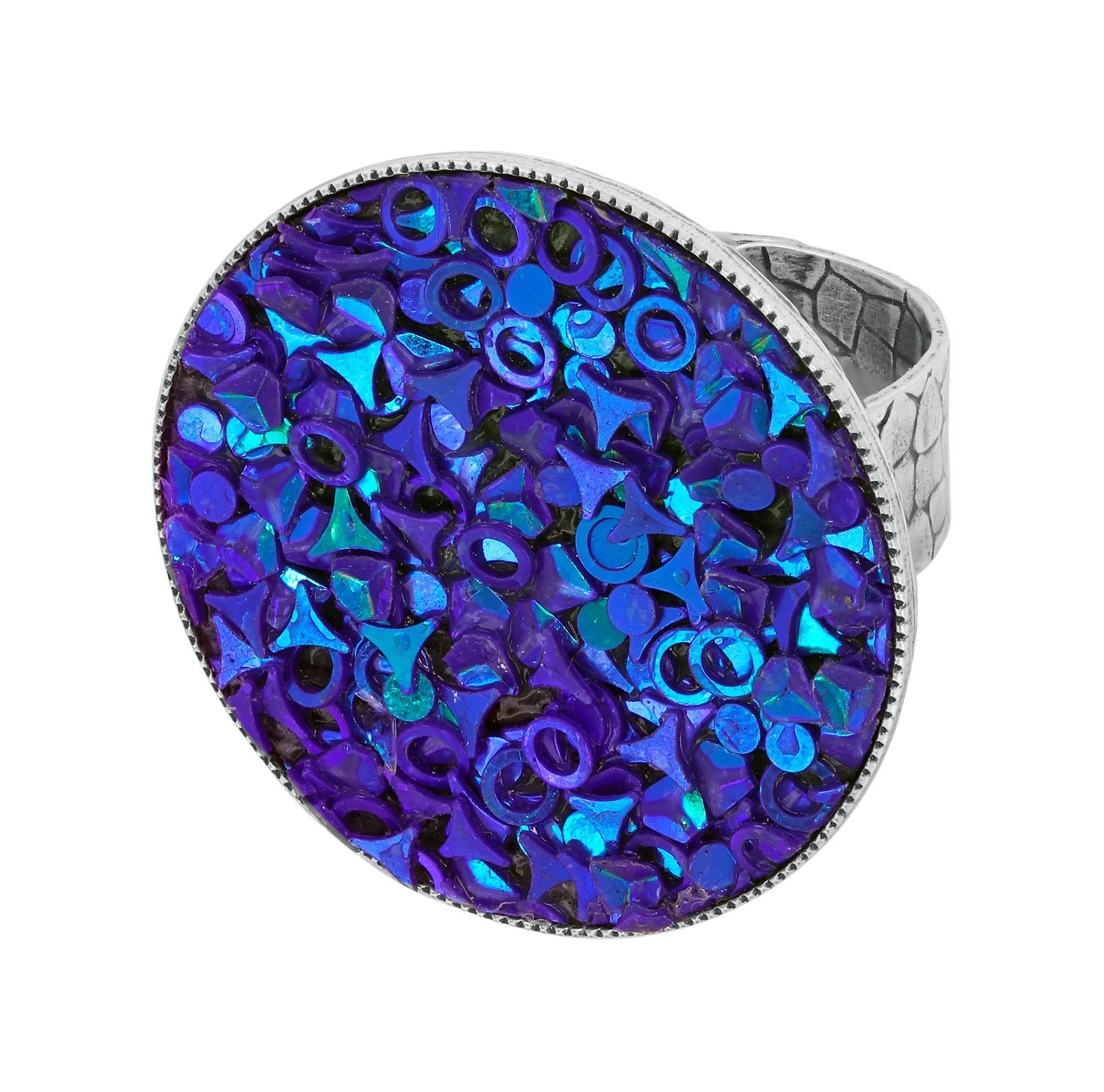 image for Ring Studio 54 Blue / Lila  size L
