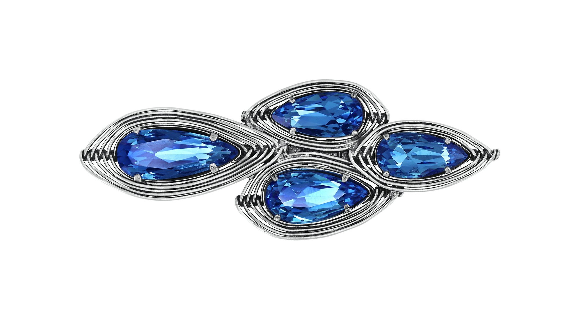 image pour Broche Amazonia Bleu  