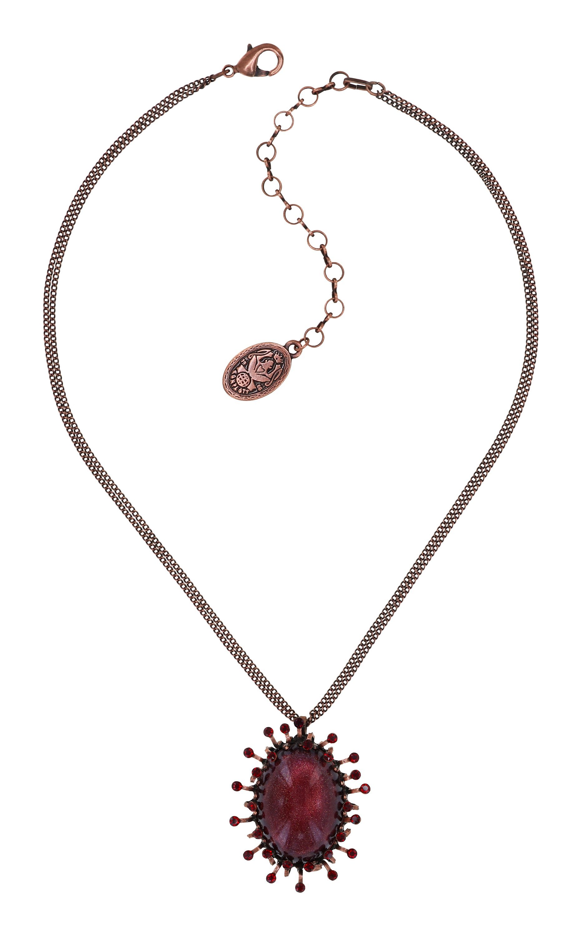 image pour Collier pendant Galaxy in Glass Rouge  extra large