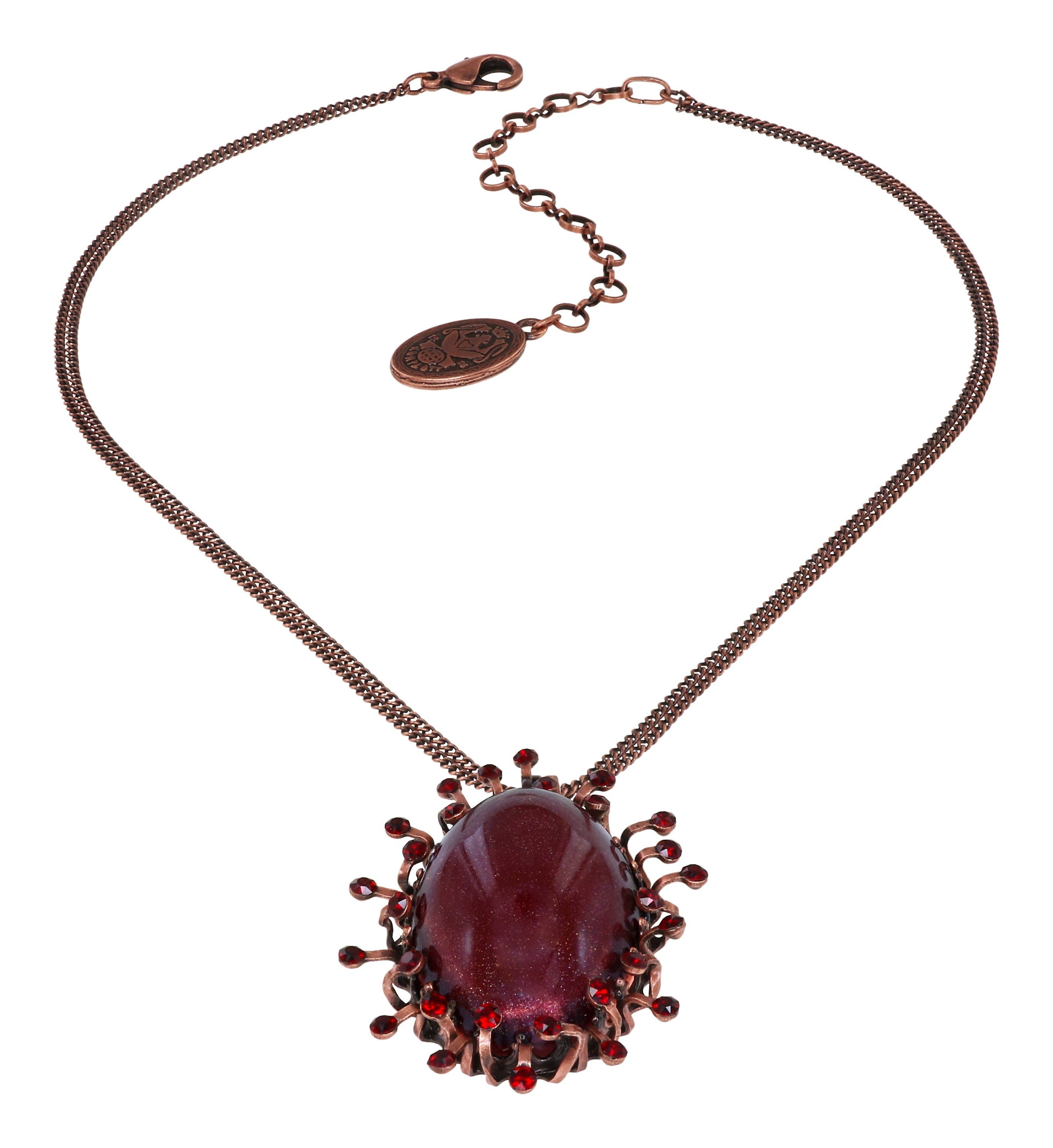 image pour Collier pendant Galaxy in Glass Rouge  extra large