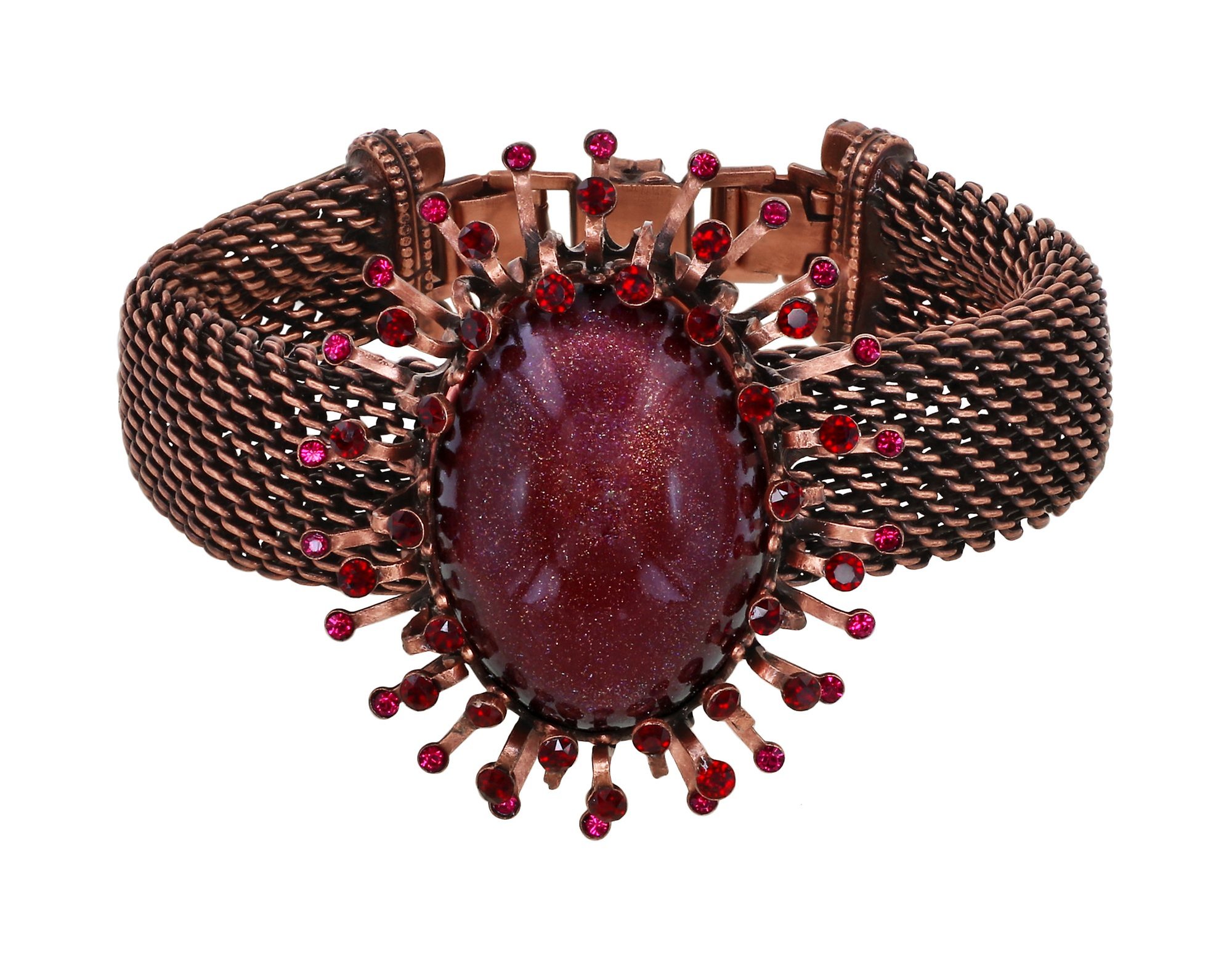 image for Bracelet Galaxy in Glass Red  extra large, small