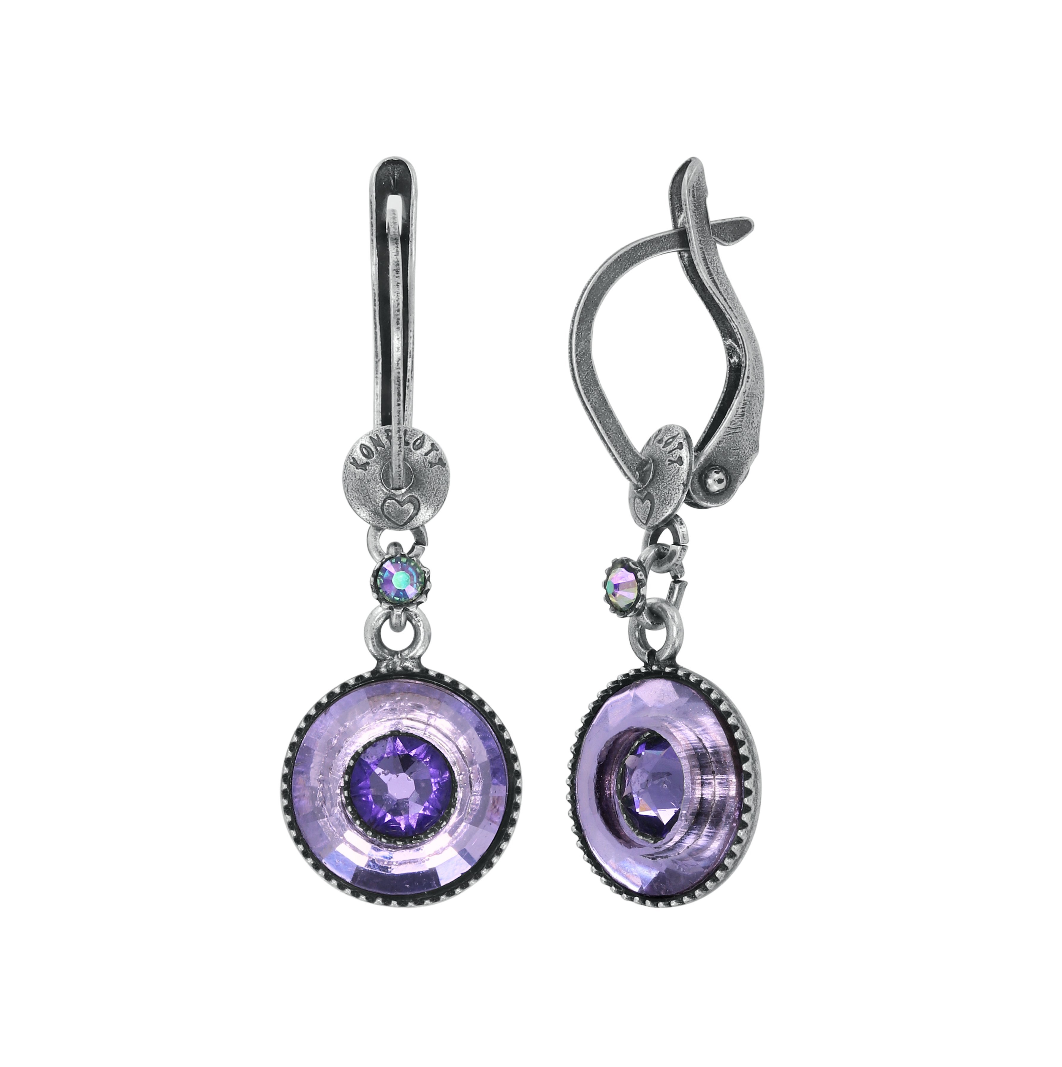 image for Earring dangling Donutissima Lila  