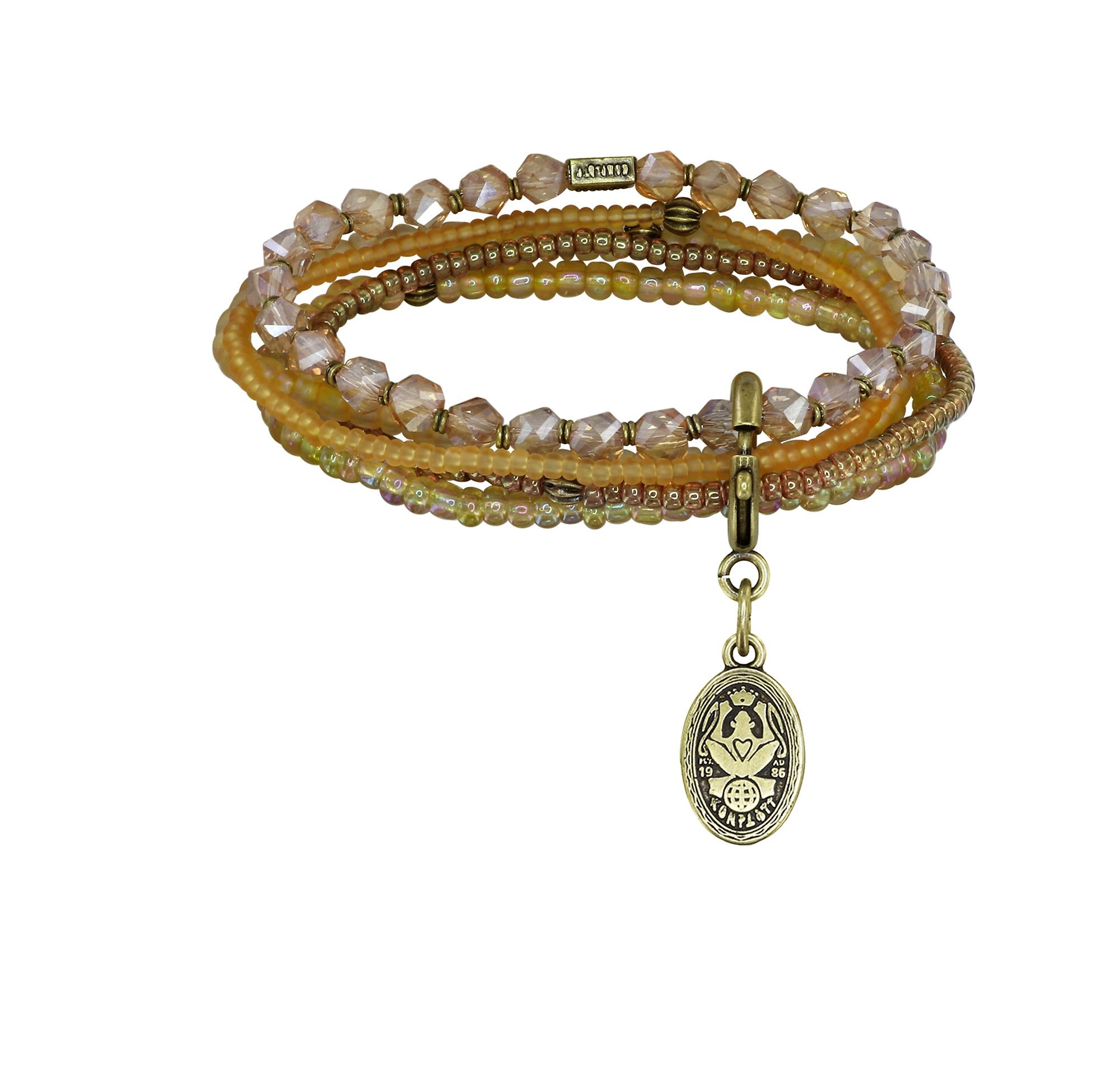 image pour Bracelet élastique Petit Glamour d´Afrique Marron  