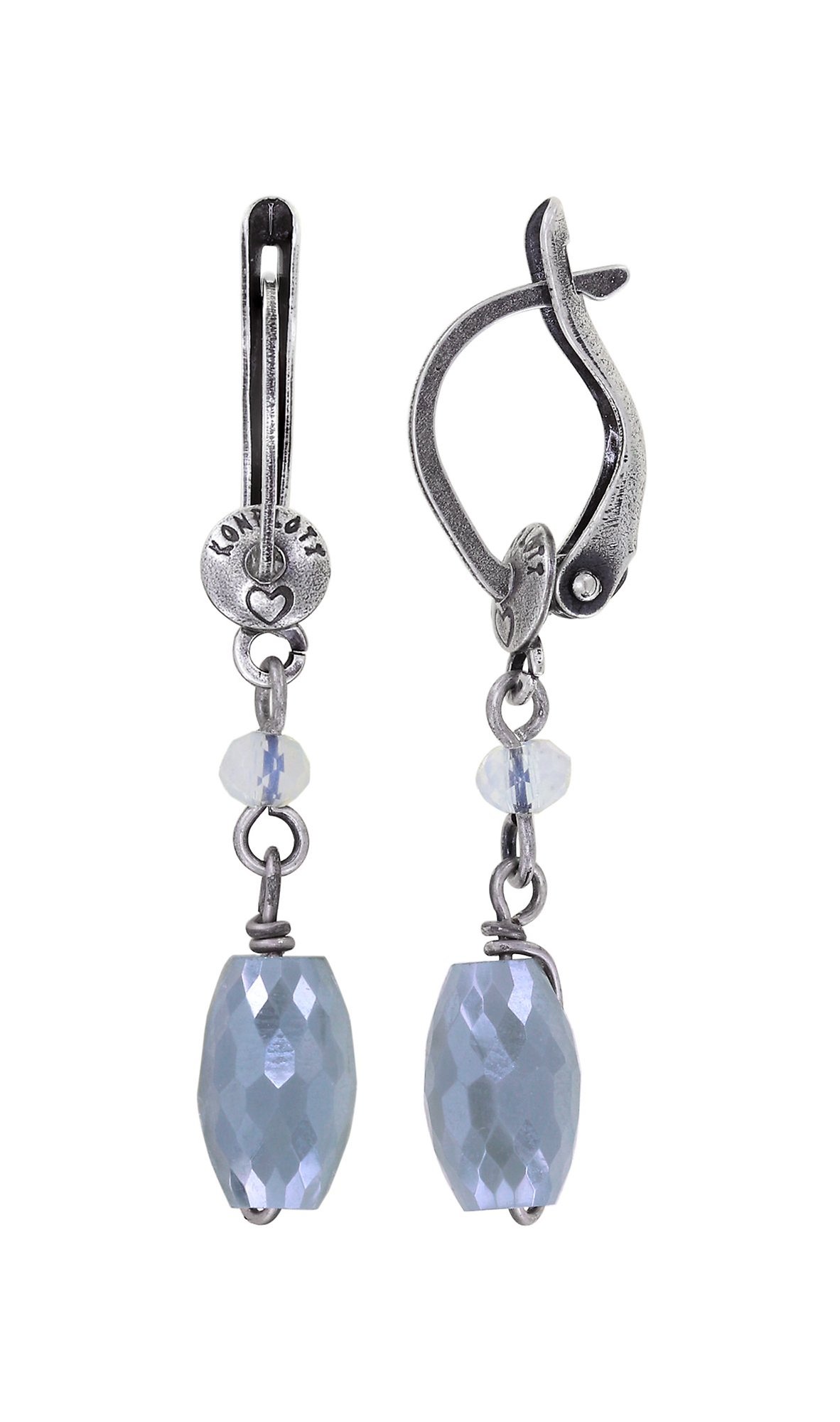 image pour Boucles d'oreilles pendantes Daily Desire Gris  