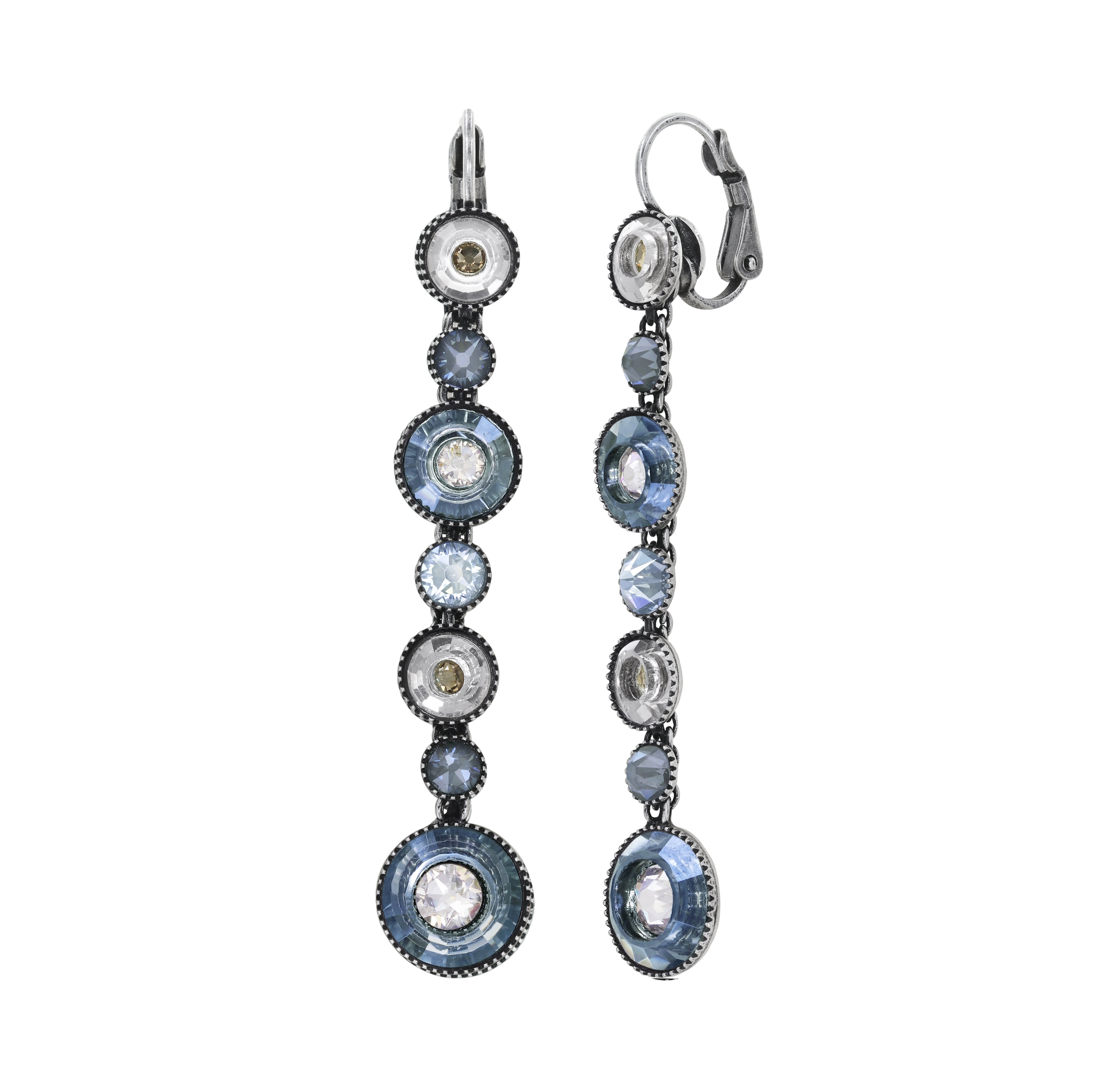 image for Earring eurowire dangling Donutissima Grey  