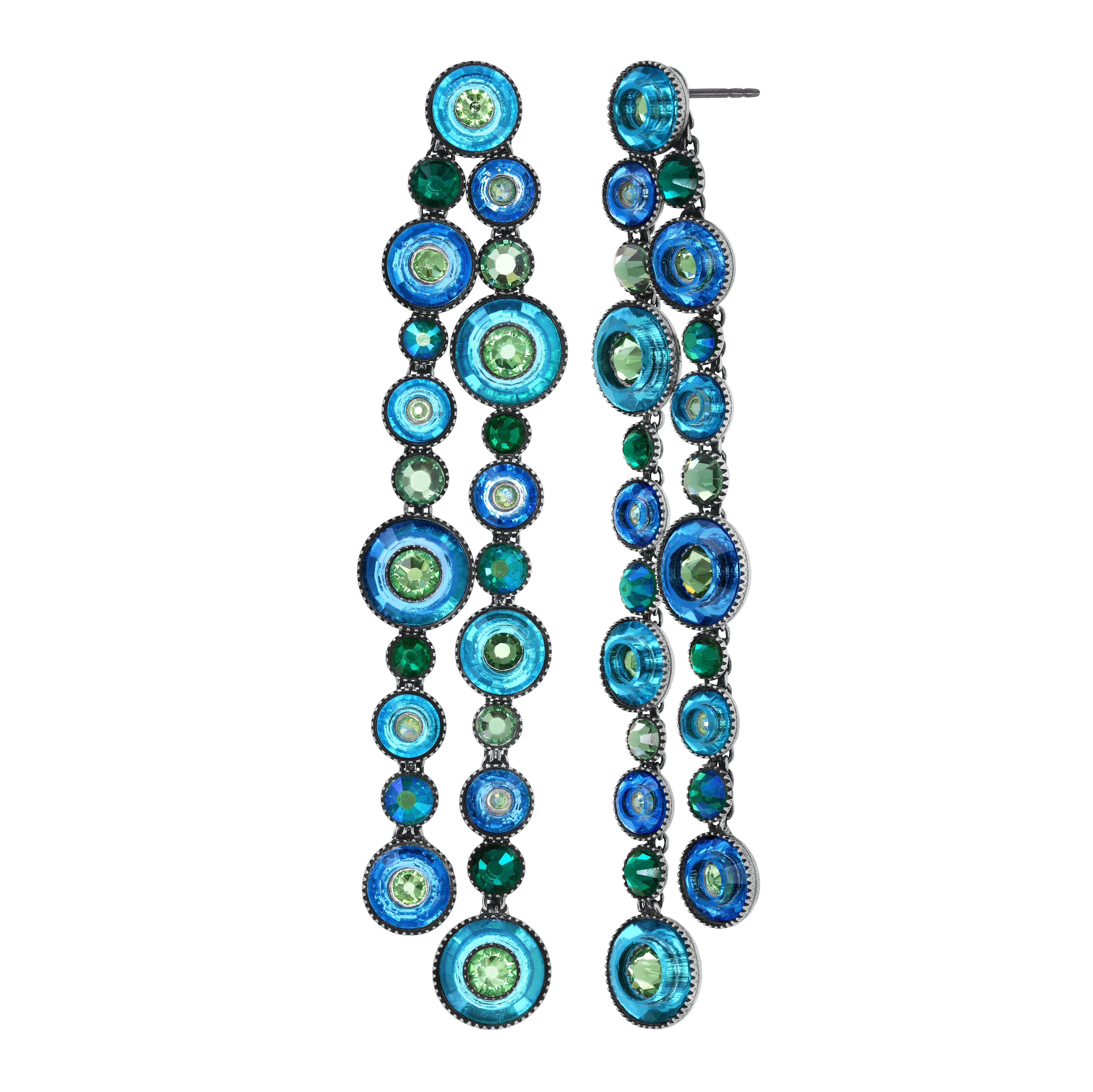 image pour Clou d'oreille pendant Donutissima Bleu  