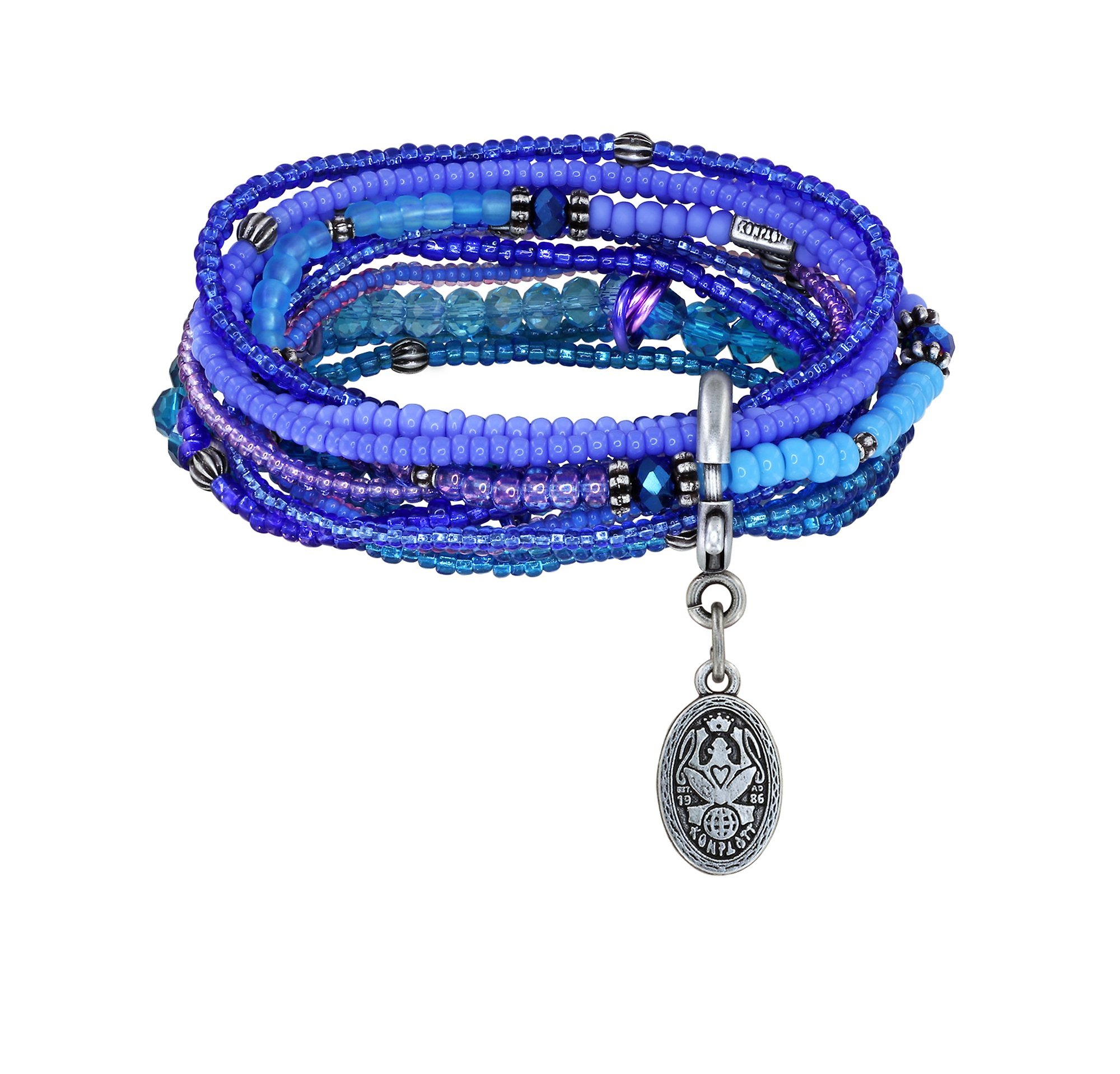 Bild für Armband elastisch Petit Glamour d´Afrique Blau  