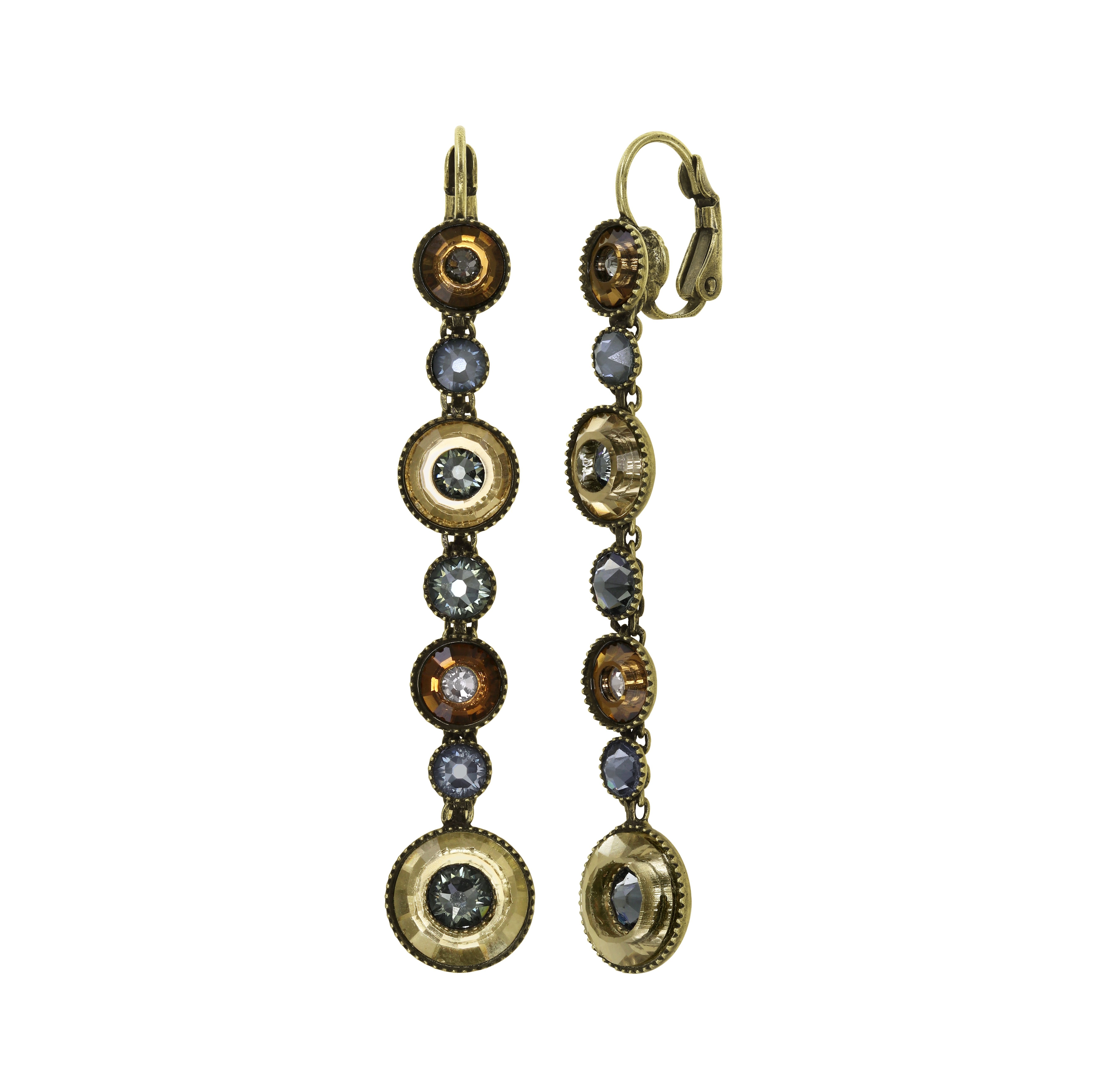 Kép Earring eurowire dangling Donutissima Brown / Grey  