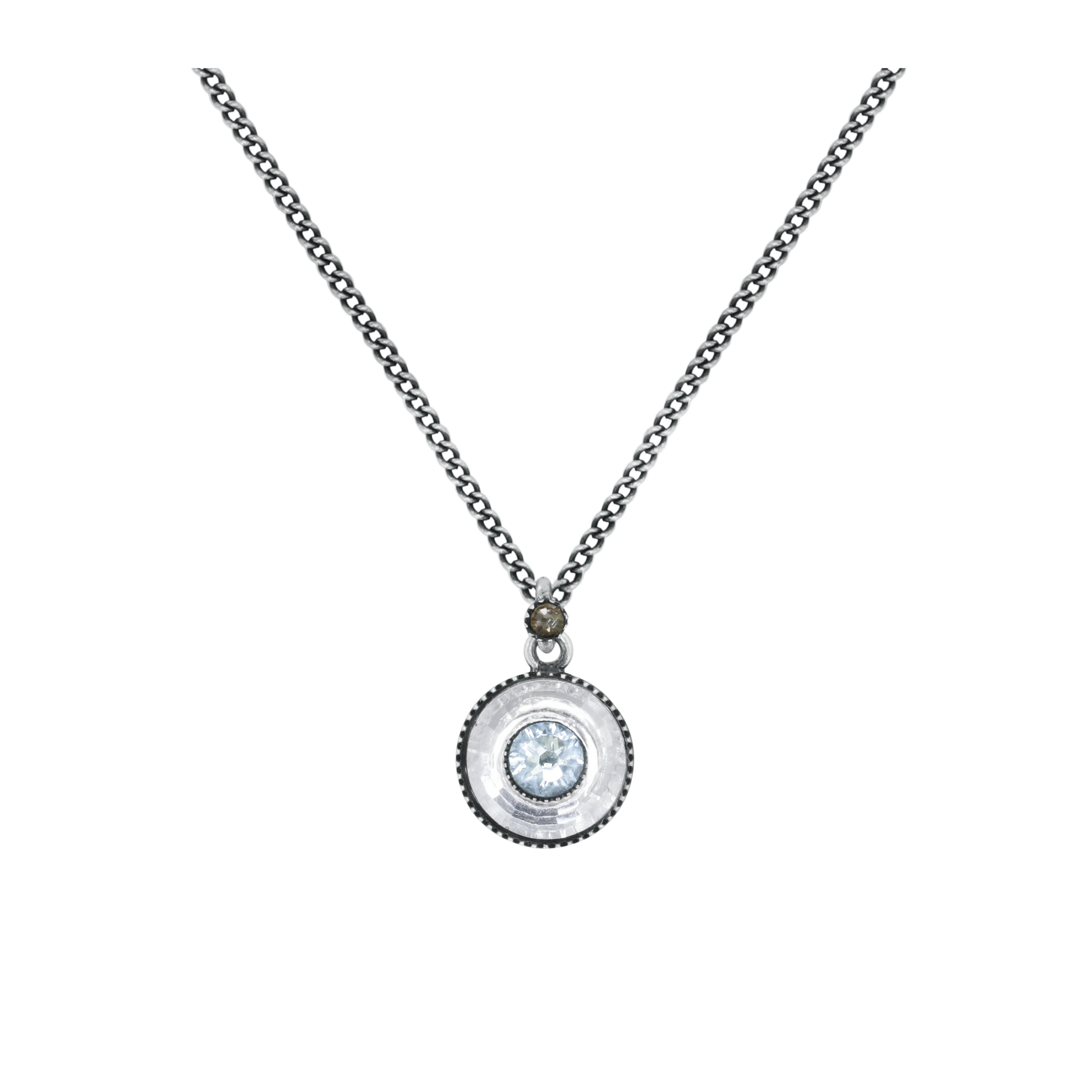 image pour Collier pendant Donutissima Gris  