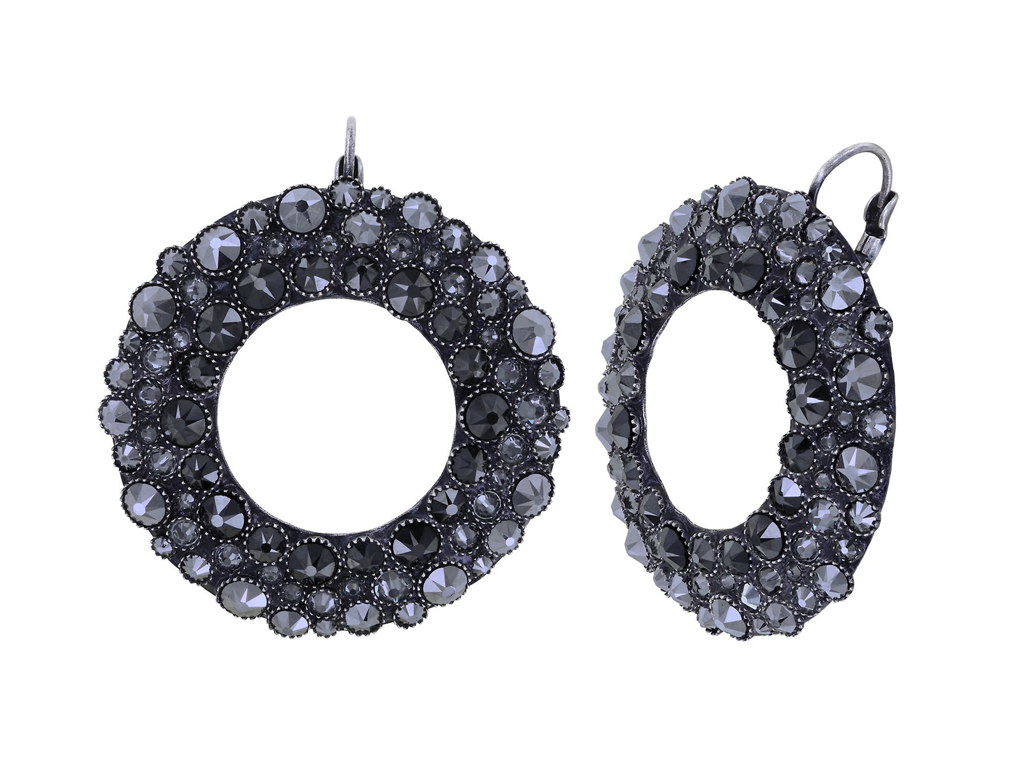 image for Earring Eurowire Inside Out Black  size L