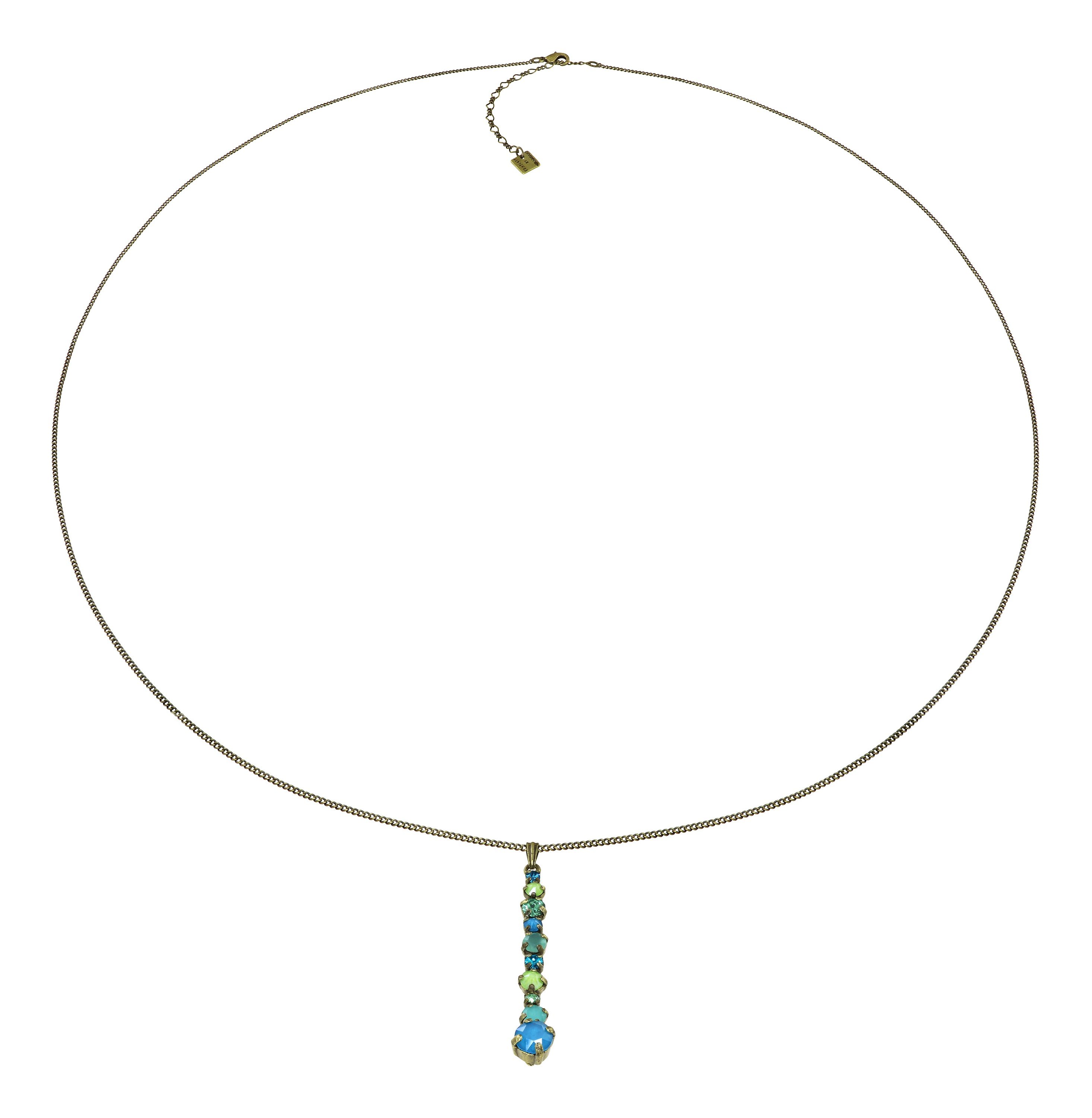 Bild für Halskette hängend (lang) Ballroom Classic Glam Blau / Grün  