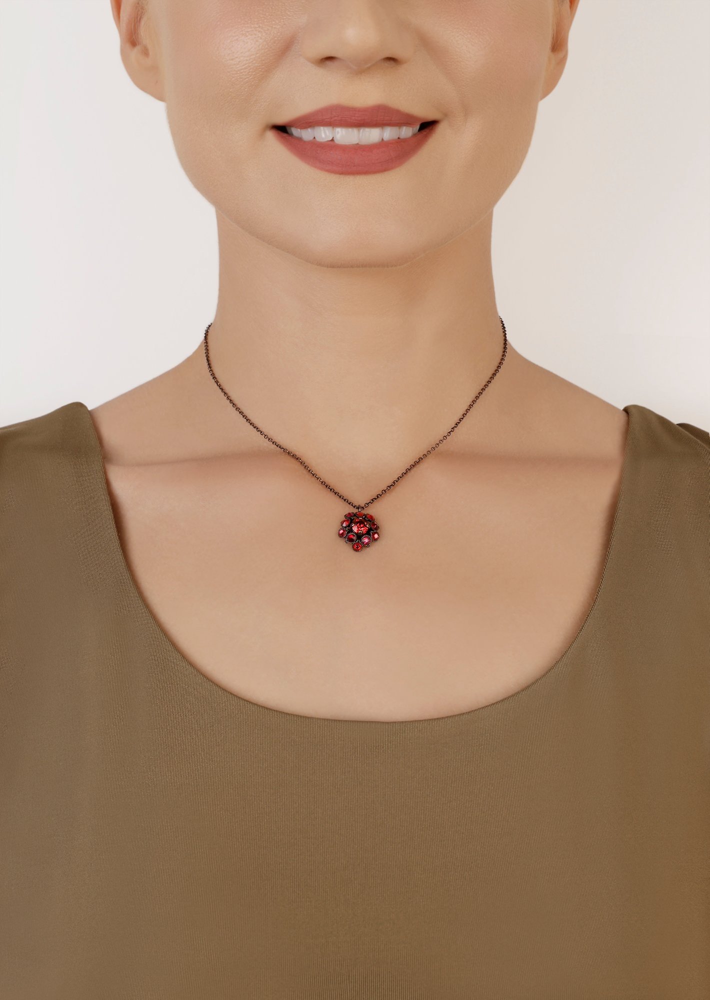 image pour Collier pendant Caviar Treasure Rouge  