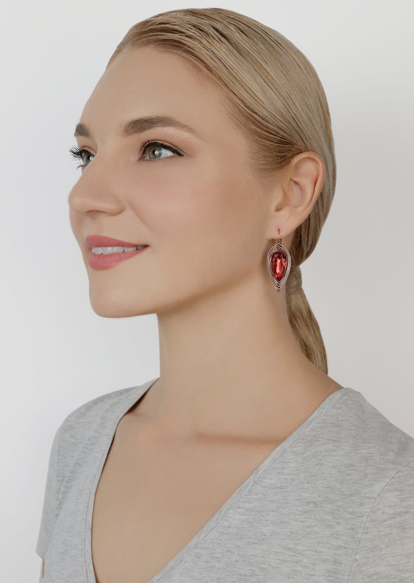 image for Earring Eurowire Amazonia Coralline  size S