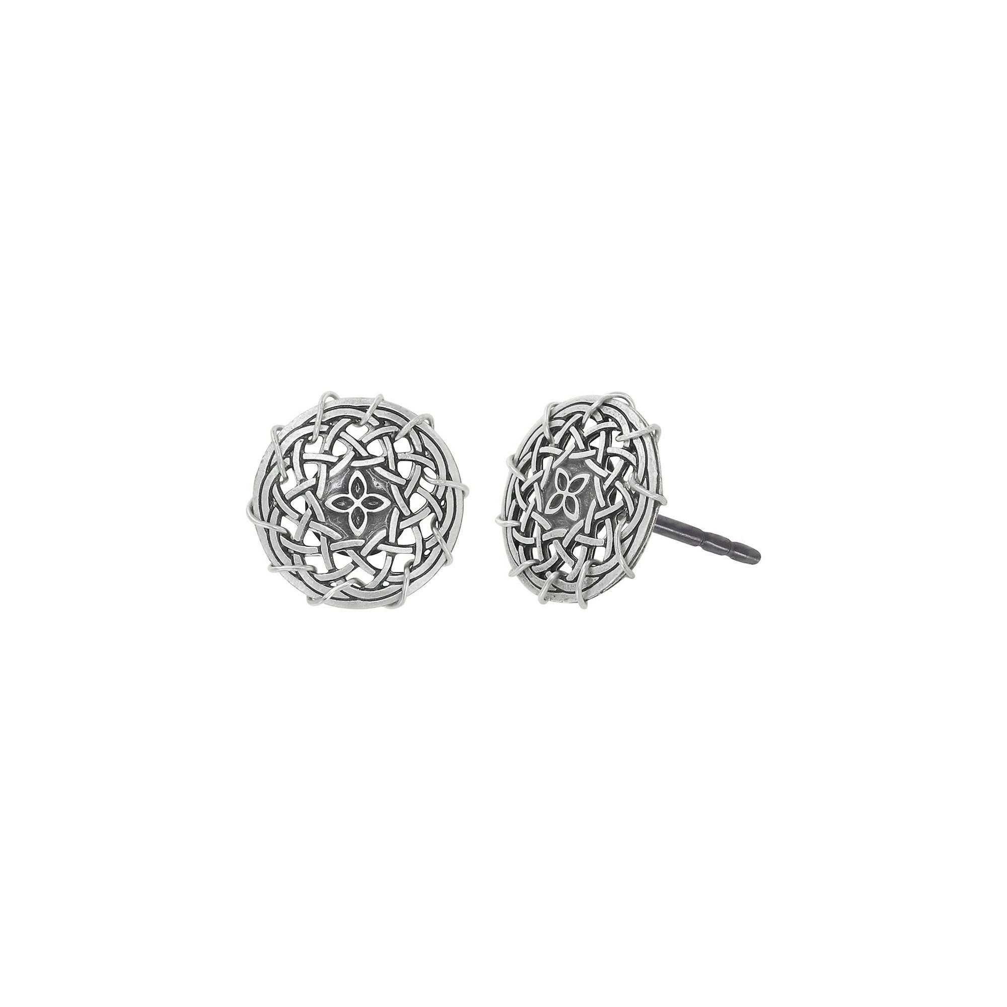 image for Earring Stud Paisley Silver  size 2XS