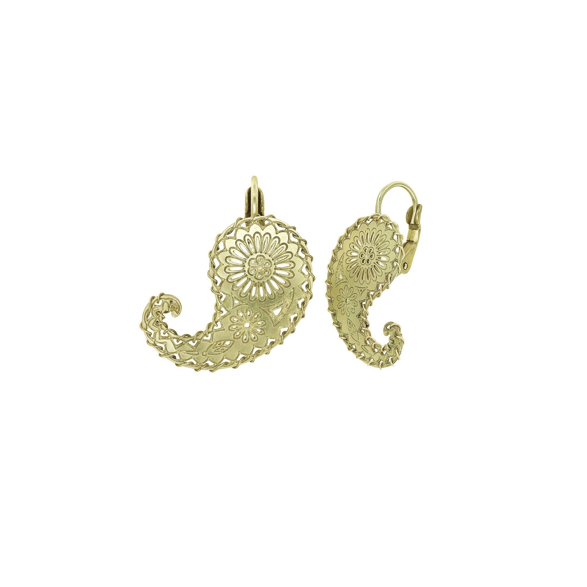 image for Earring Eurowire Paisley Brass  size S