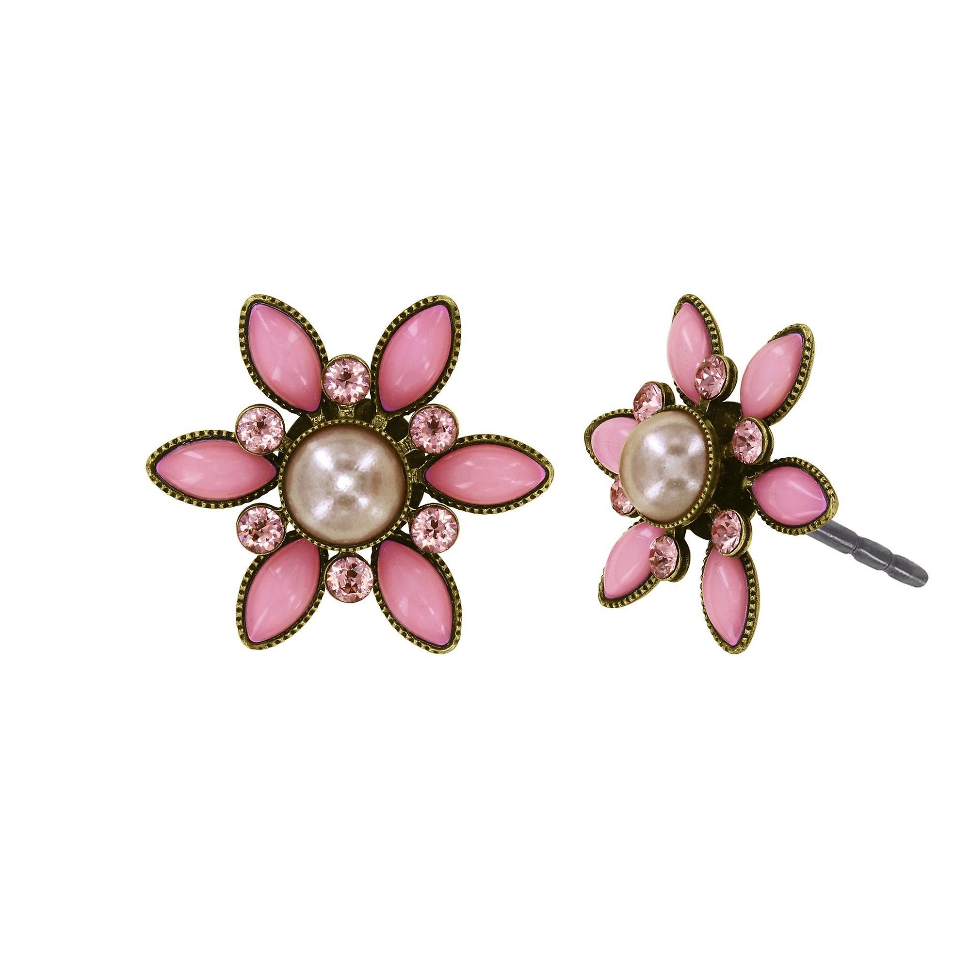 Bild für Ohrstecker Margarita Beige / Pink  