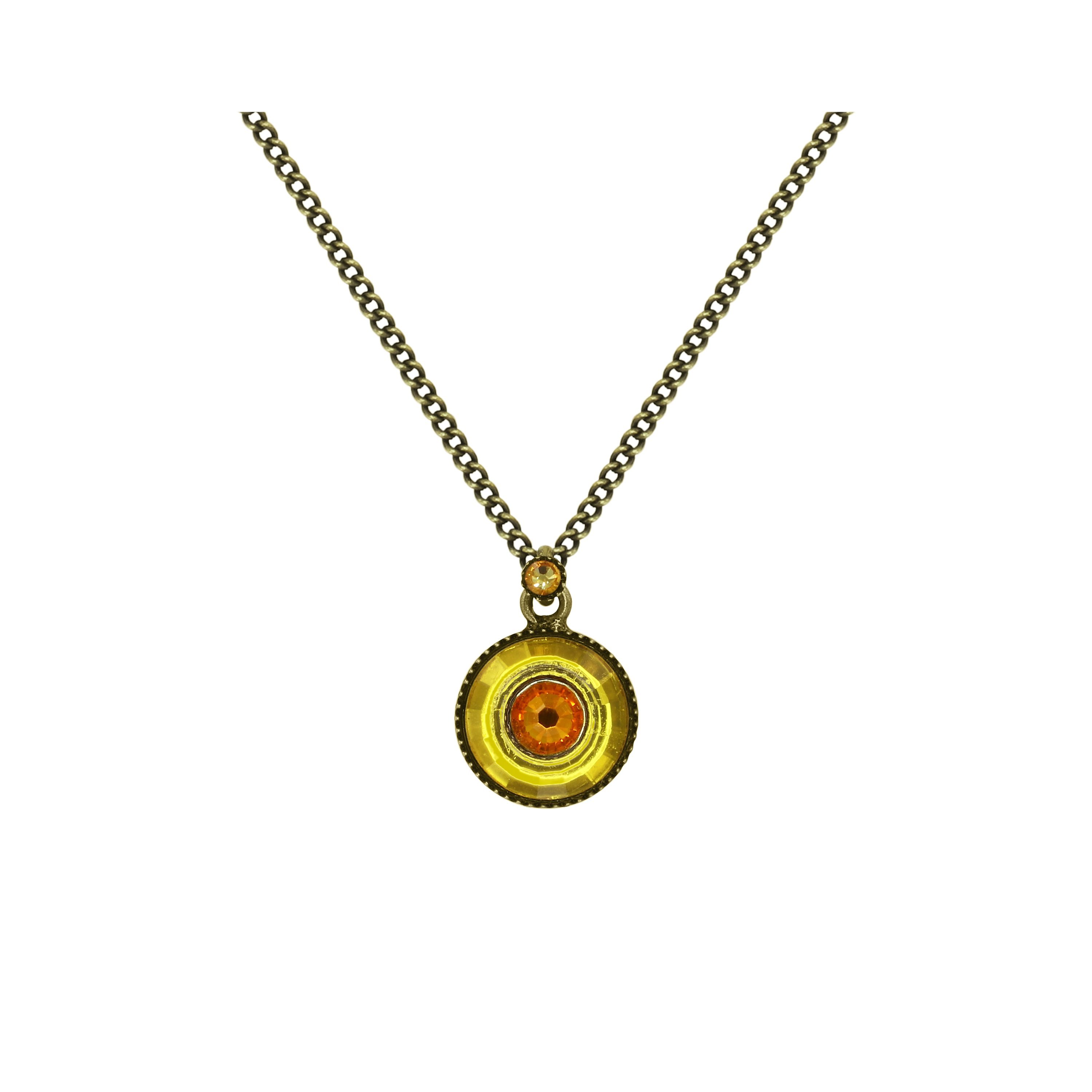 image pour Collier pendant Donutissima Orange / Jaune  