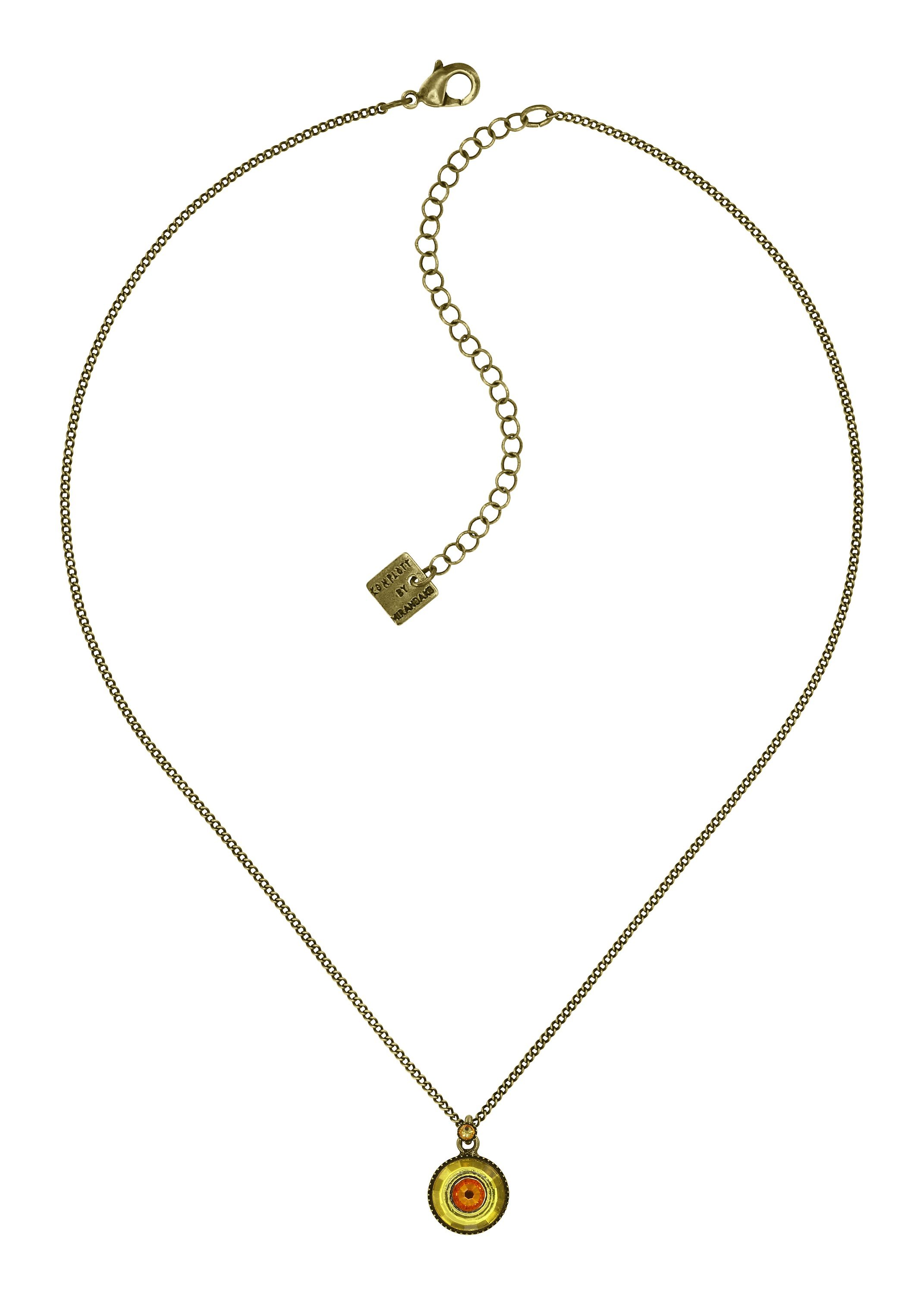 image pour Collier pendant Donutissima Orange / Jaune  