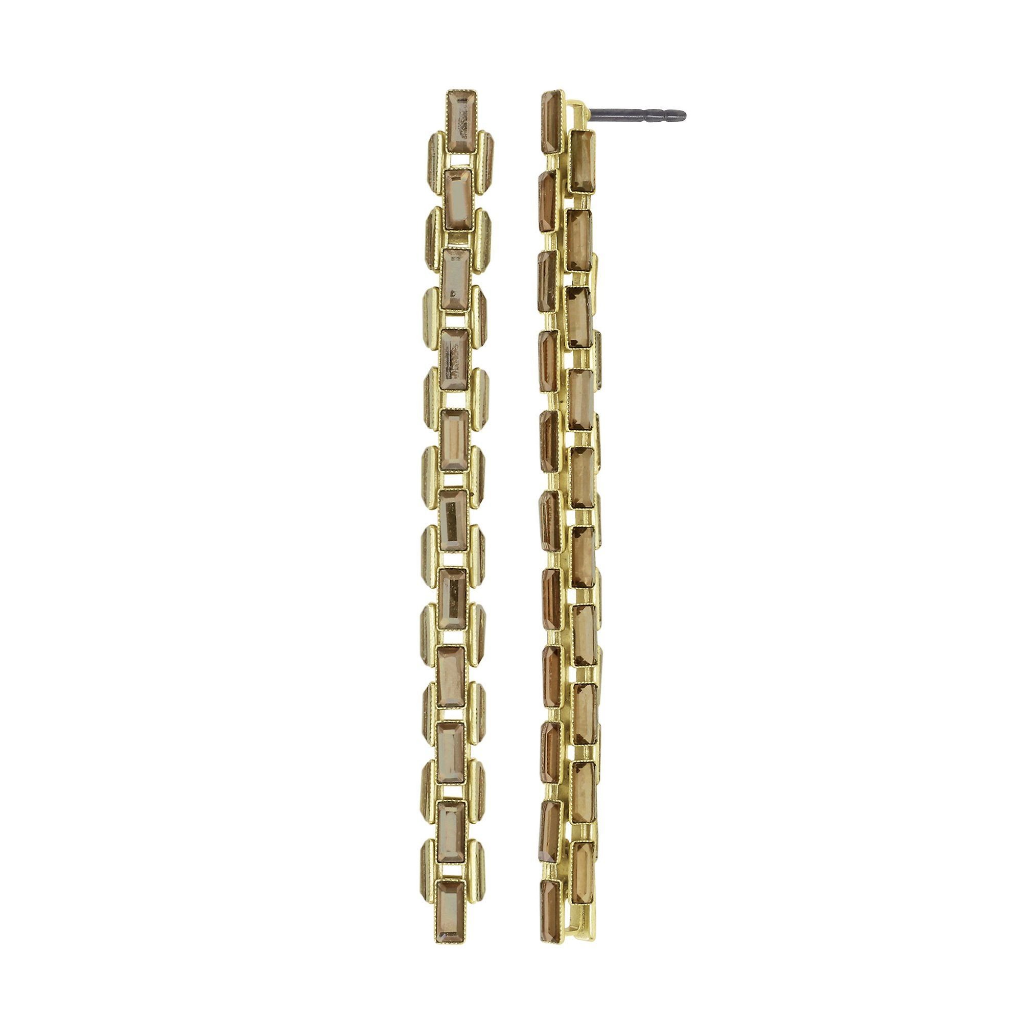 image pour Clou d'oreille pendant Industrial Snake Beige  