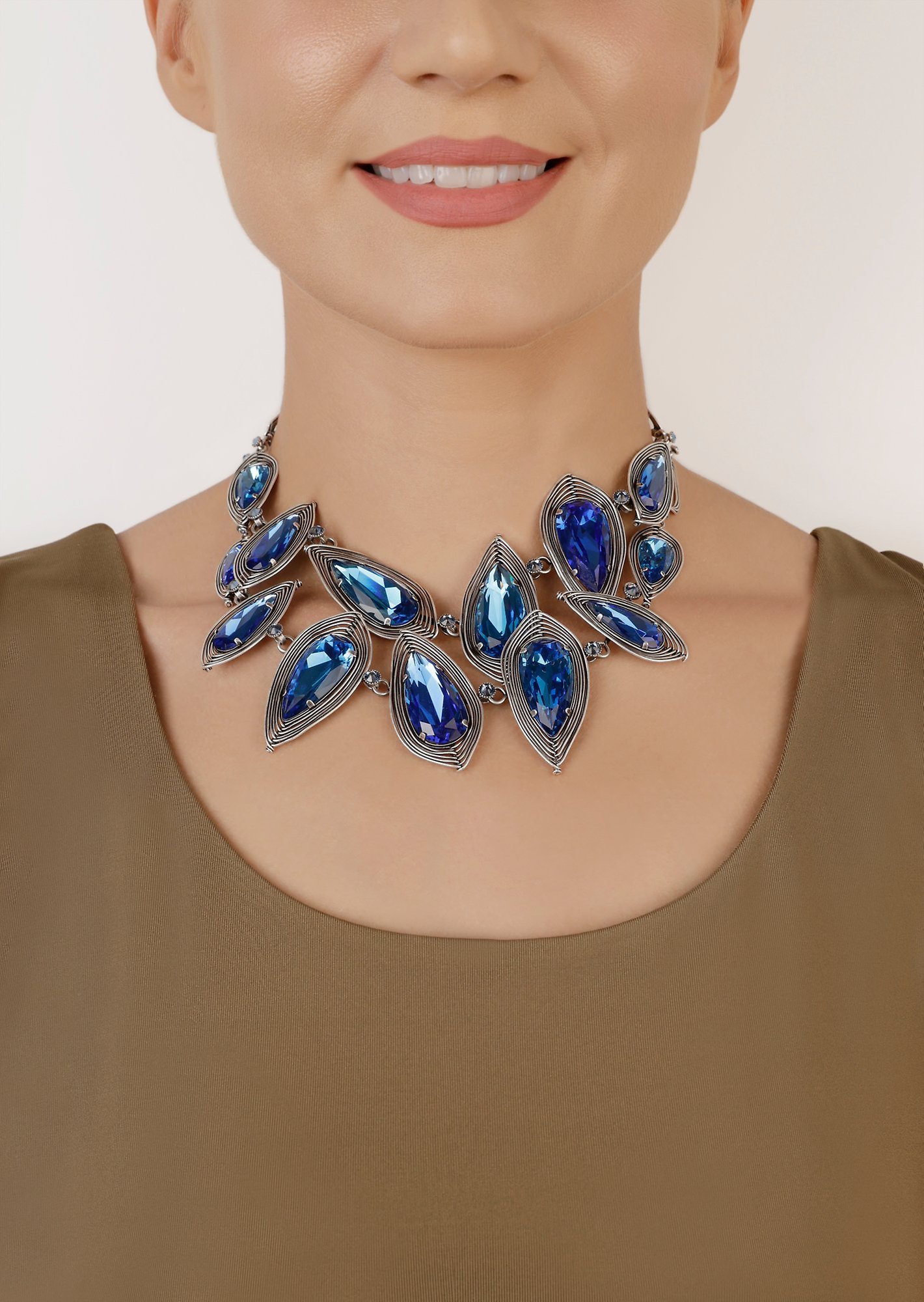 Bild für Halskette Collier Amazonia Blau  