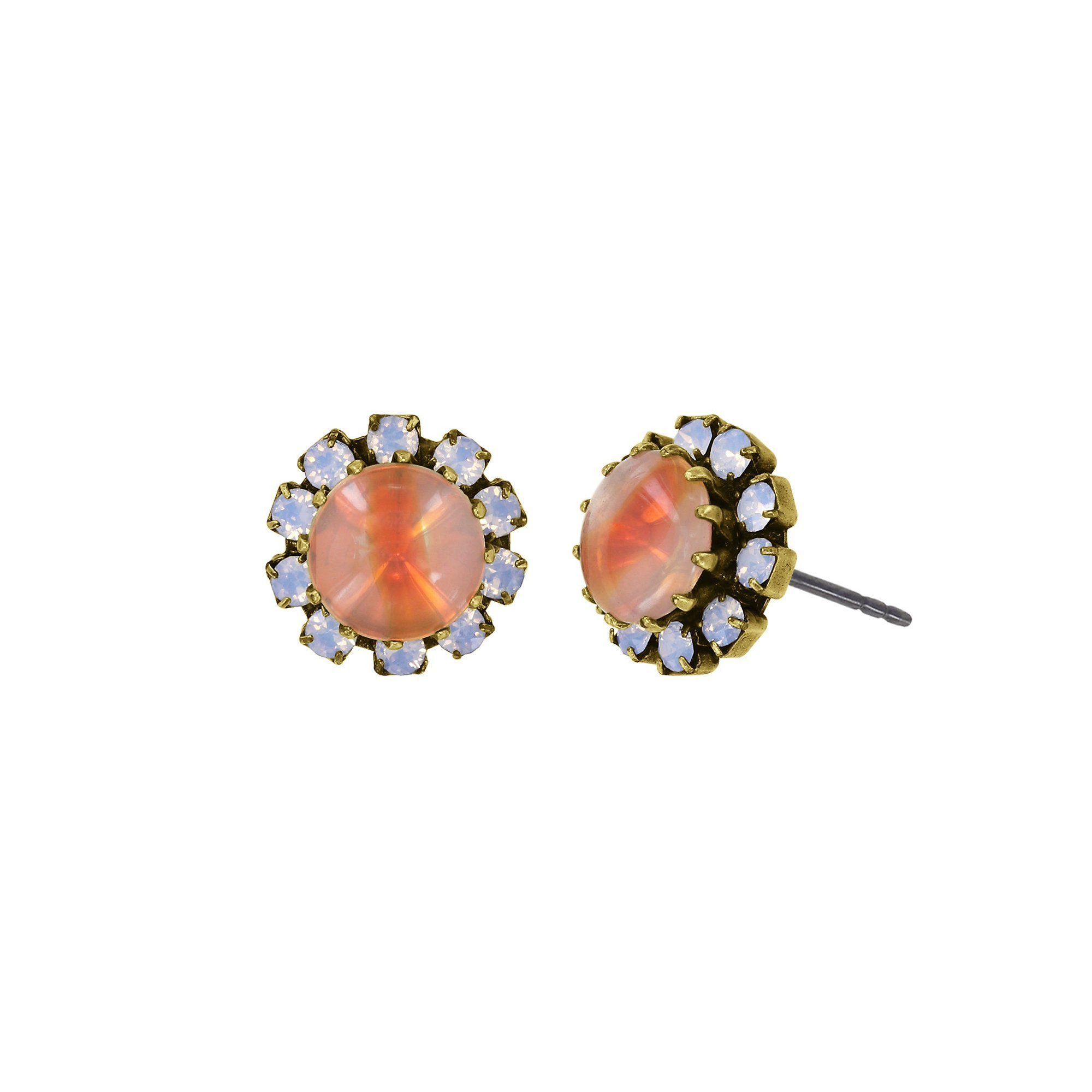 image for Earring Stud Sabrina Vintage Orange  