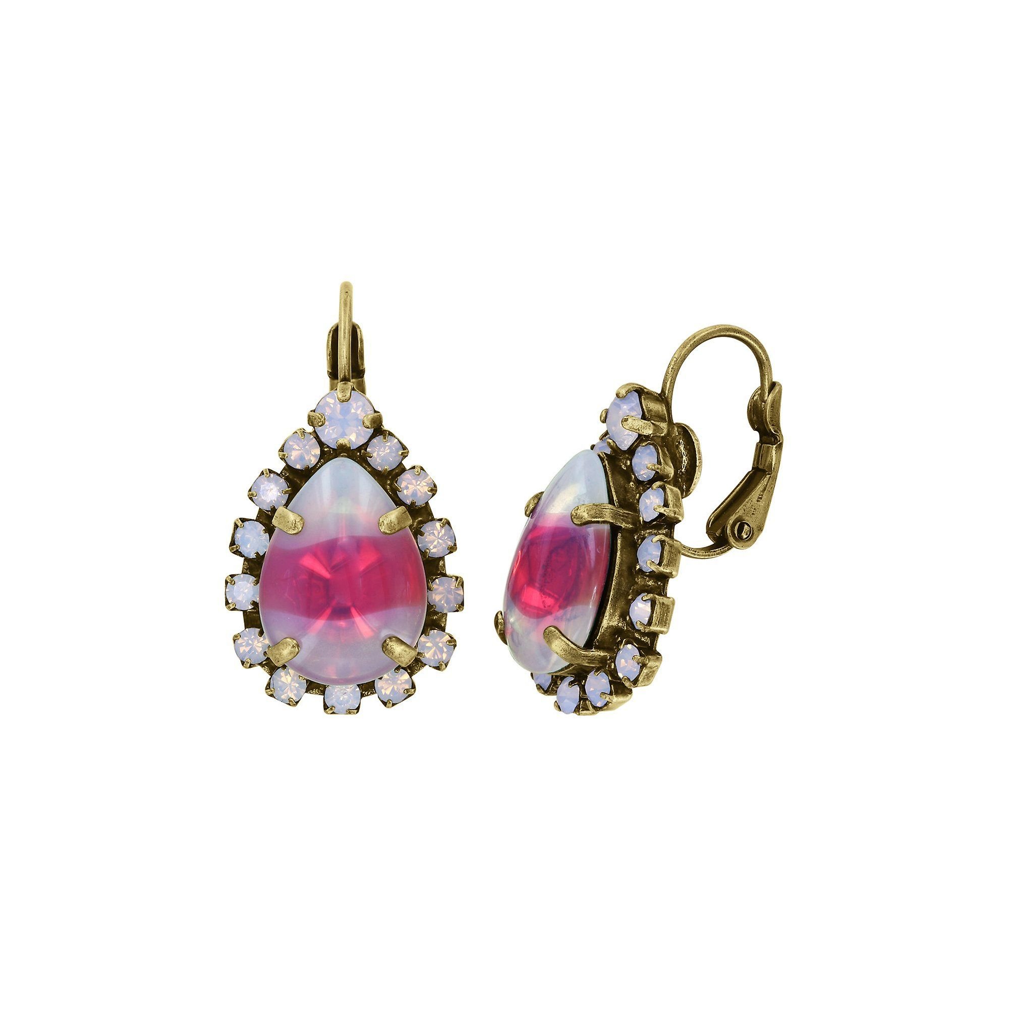 image for Earring Eurowire Sabrina Vintage Coralline / Red  