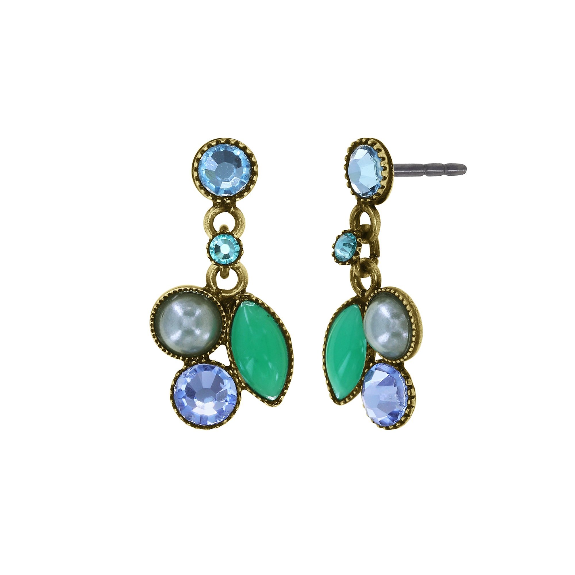 image pour Clou d'oreille pendant Margarita Vert  