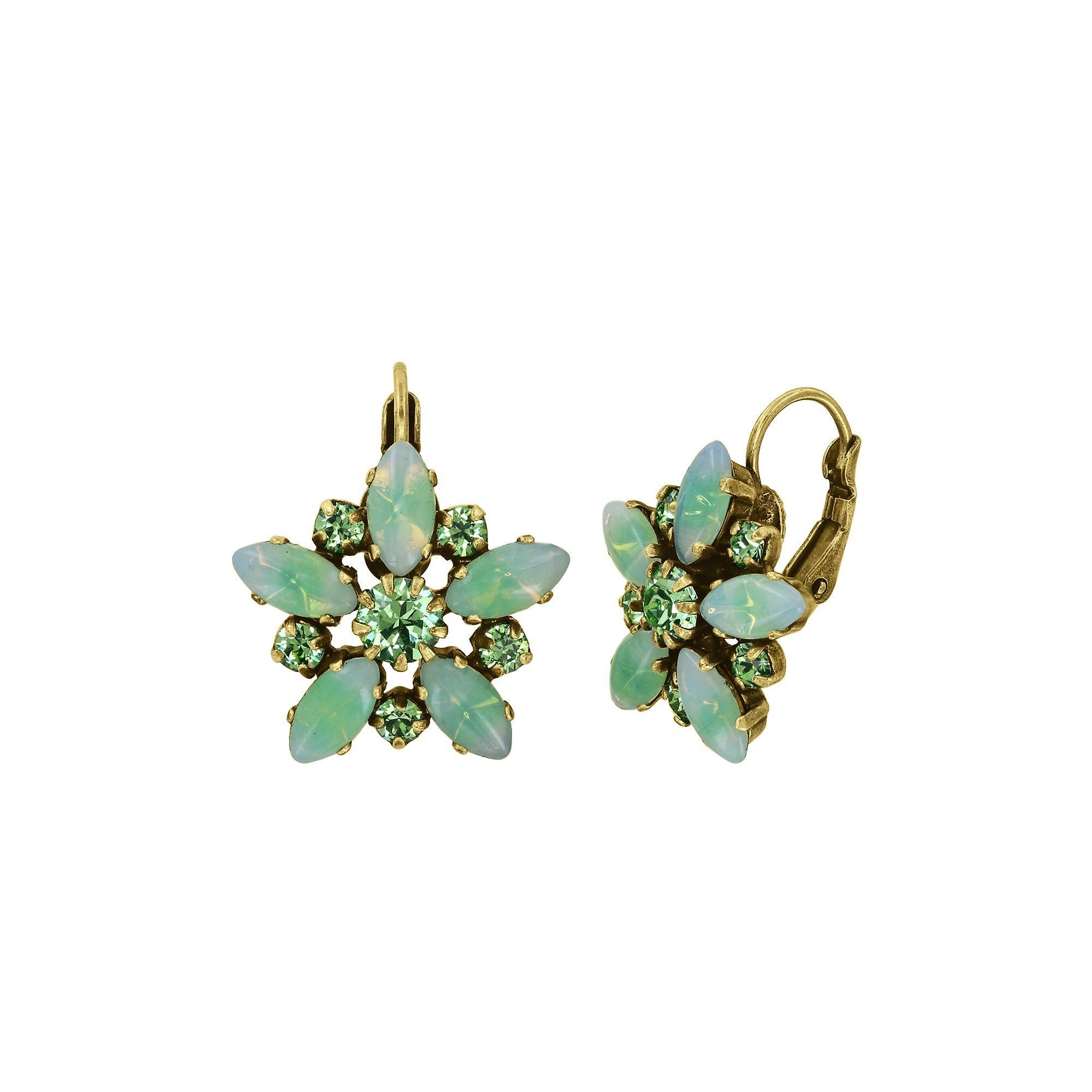 image for Earring Eurowire Sabrina Vintage Green Color 2 
