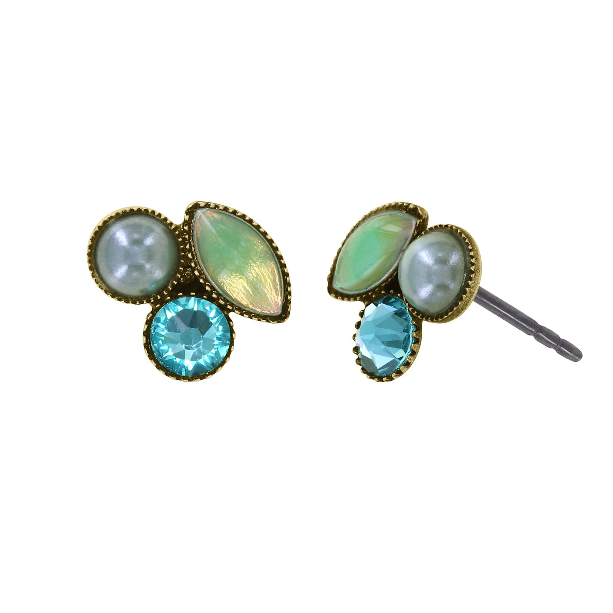 image for Earring stud Margarita Green  