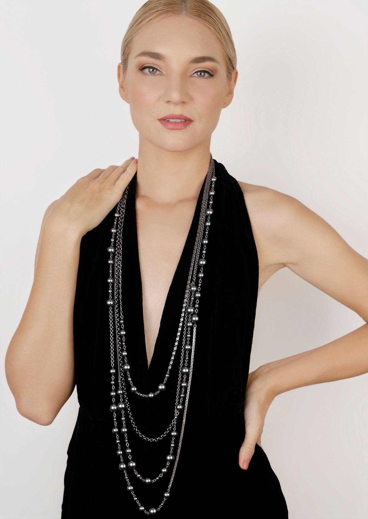 image pour Collier (long) Pool-Side Story Noir  