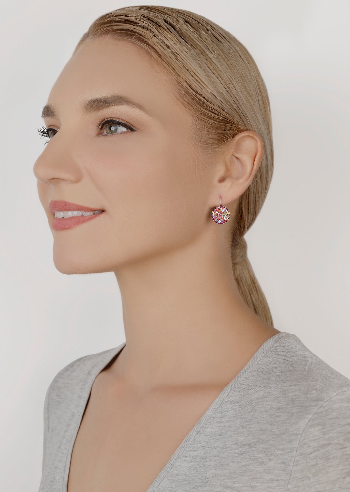 image pour Boucles d'oreilles Eurowire Studio 54 Rose Foncé / Rose  size XS