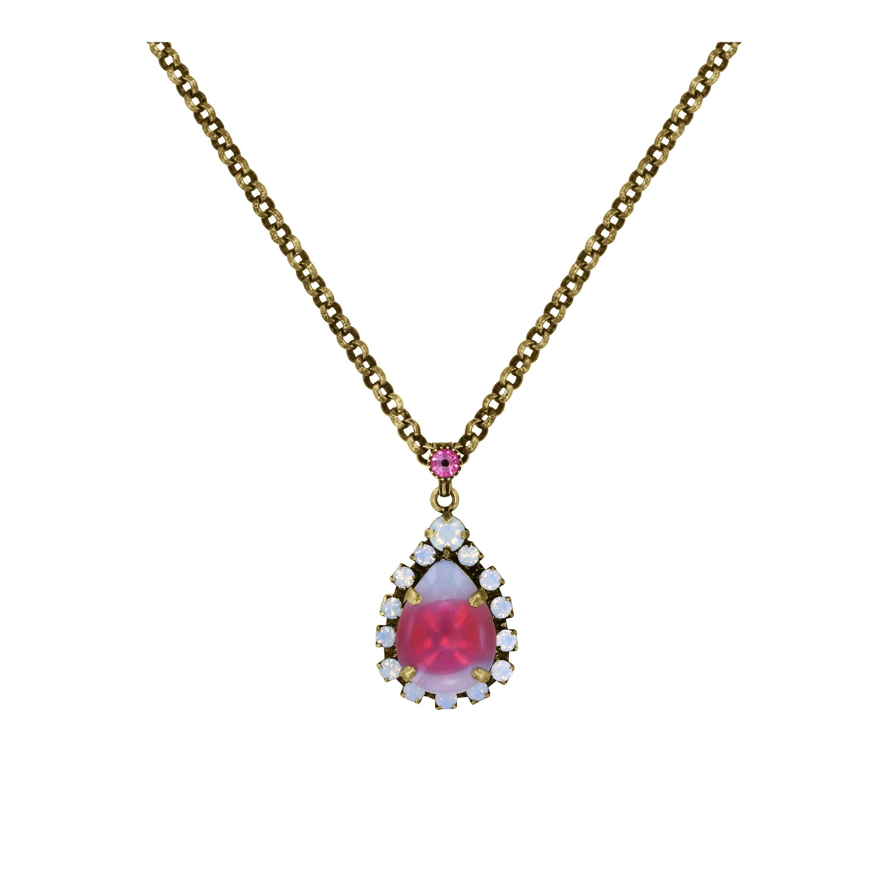 image for Necklace Pendant Sabrina Vintage Coralline / Red  