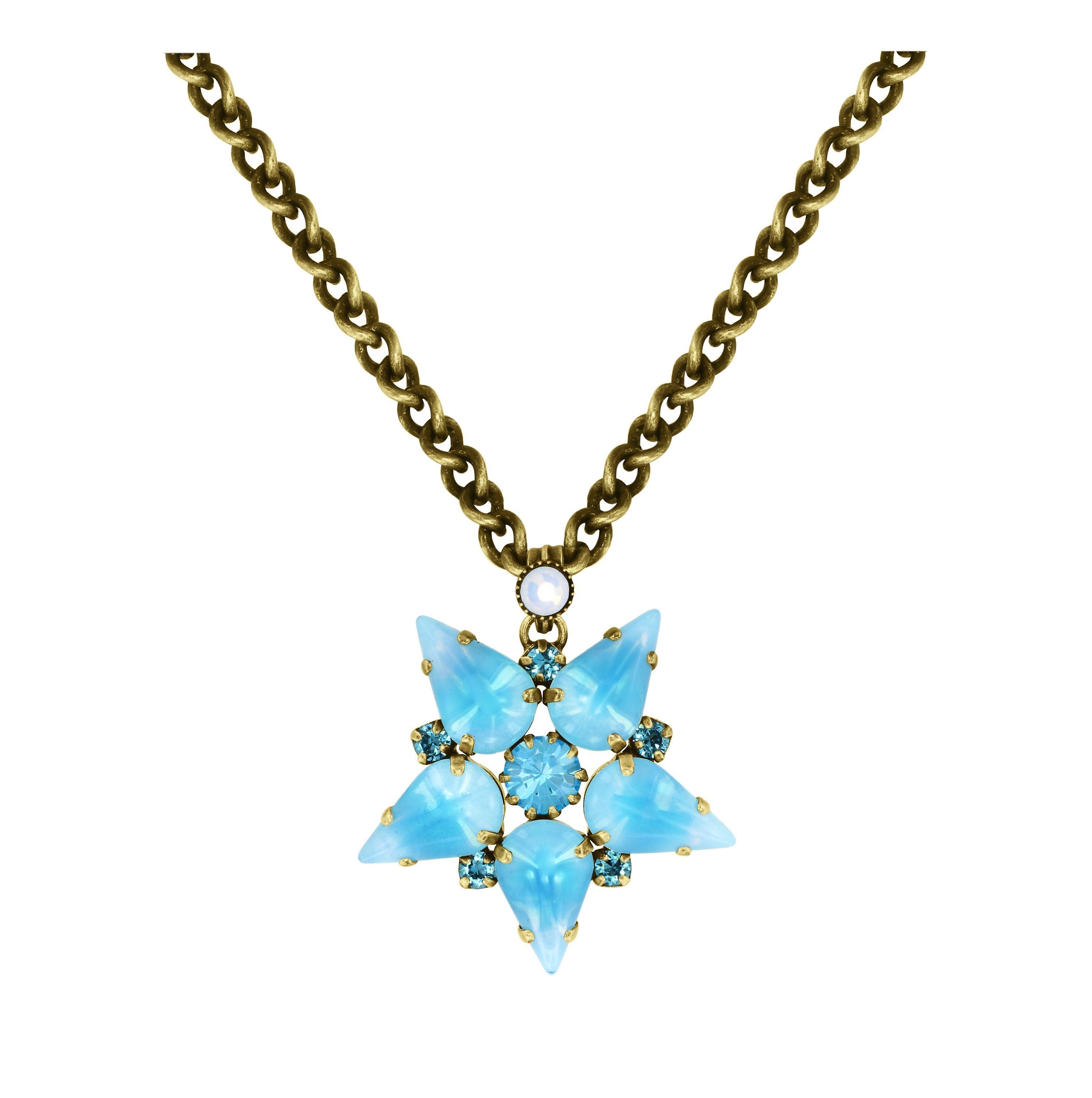 image for Necklace Pendant Sabrina Vintage Blue Color 1 
