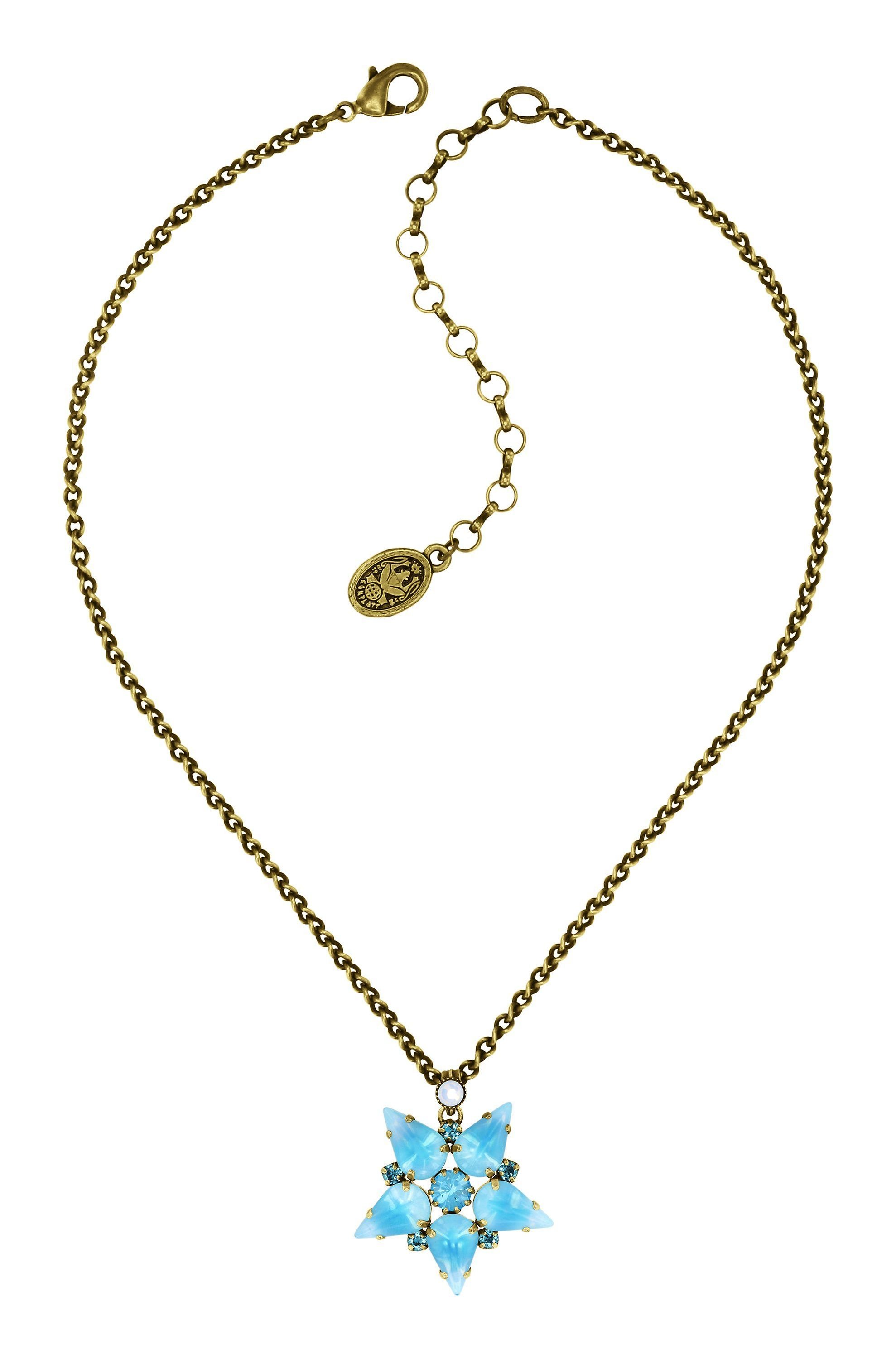 image for Necklace Pendant Sabrina Vintage Blue Color 1 
